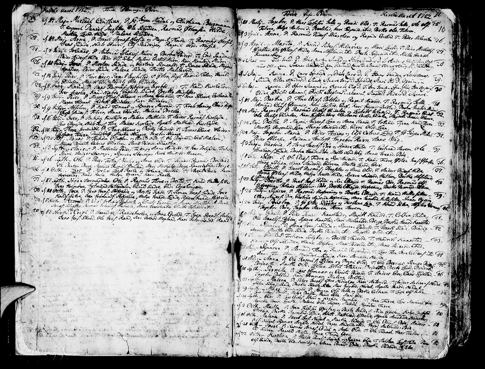 Innvik sokneprestembete, AV/SAB-A-80501: Parish register (official) no. A 1, 1750-1816, p. 10