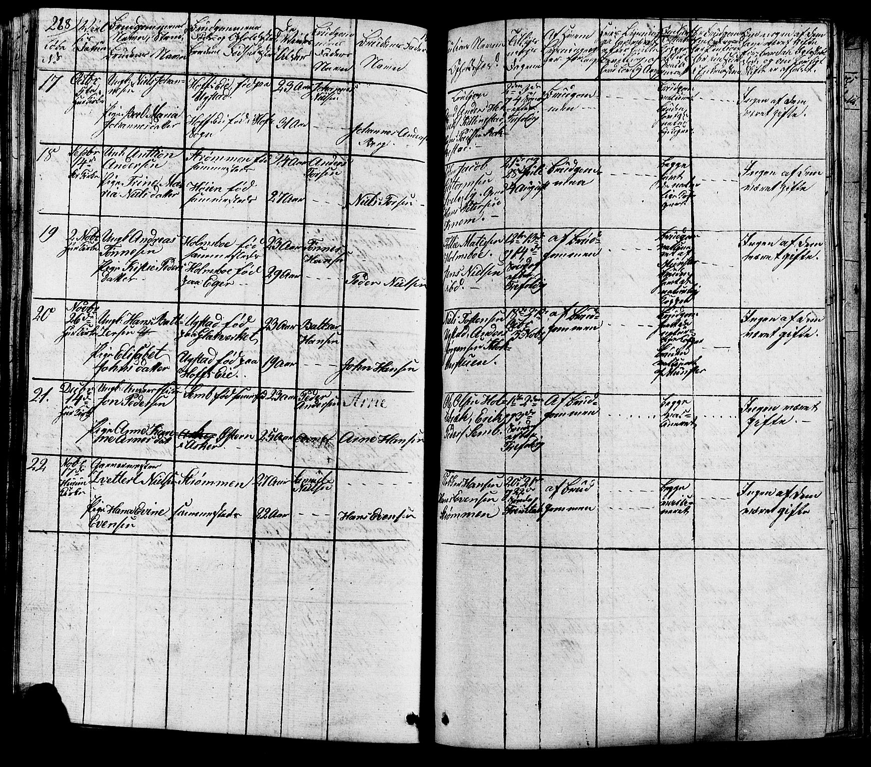 Hurum kirkebøker, SAKO/A-229/G/Ga/L0002: Parish register (copy) no. I 2, 1827-1857, p. 268