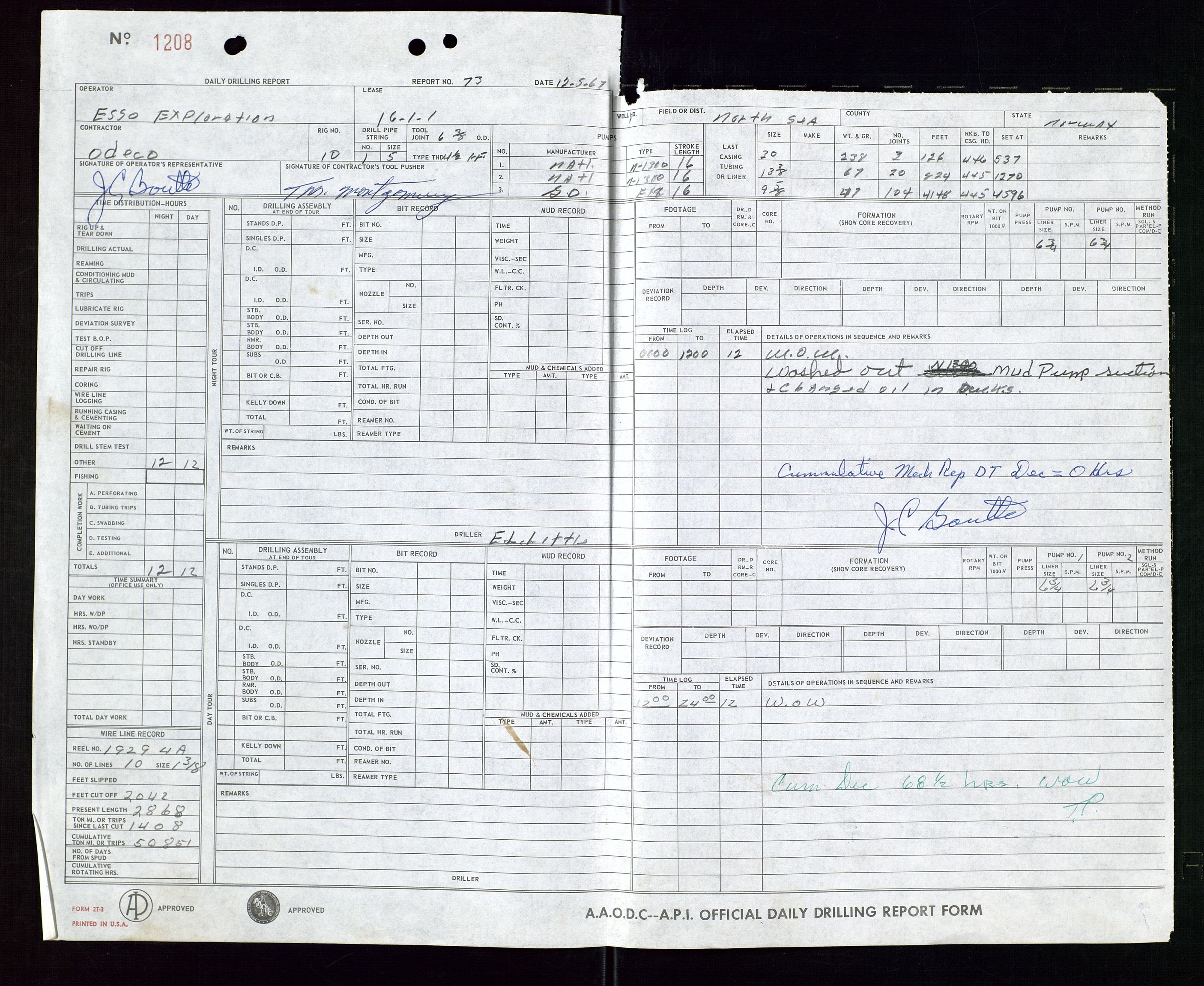 Pa 1512 - Esso Exploration and Production Norway Inc., AV/SAST-A-101917/E/Ea/L0014: Well 16/1-1, 1967-1968, p. 769