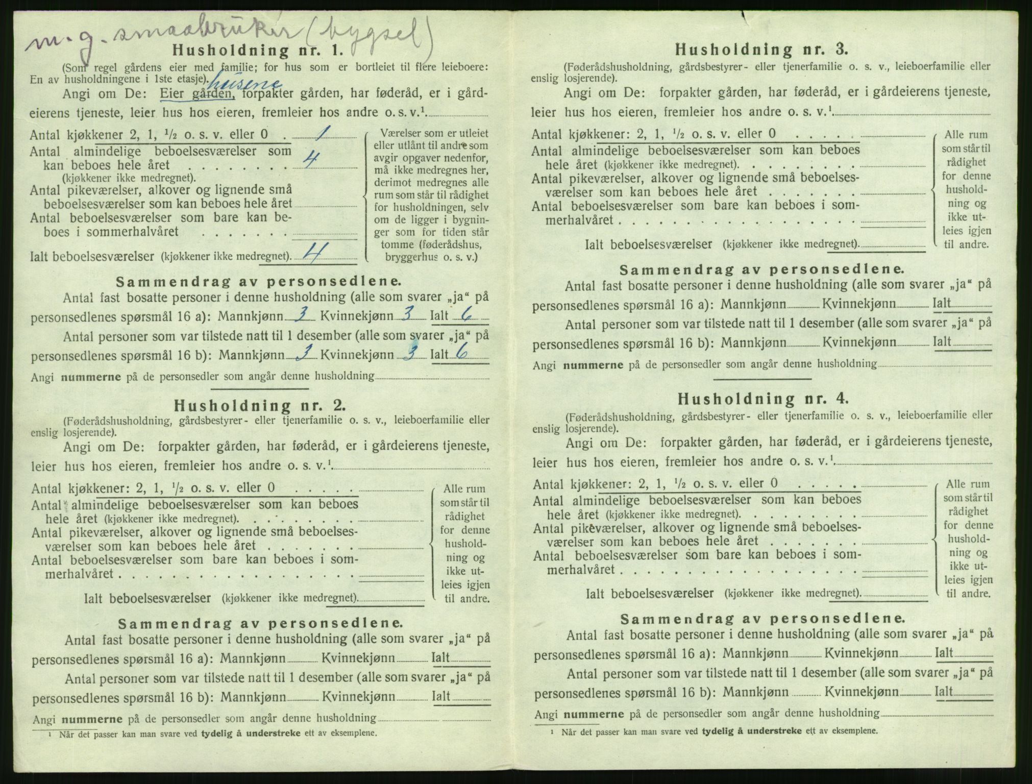 SAT, 1920 census for Sykkylven, 1920, p. 832