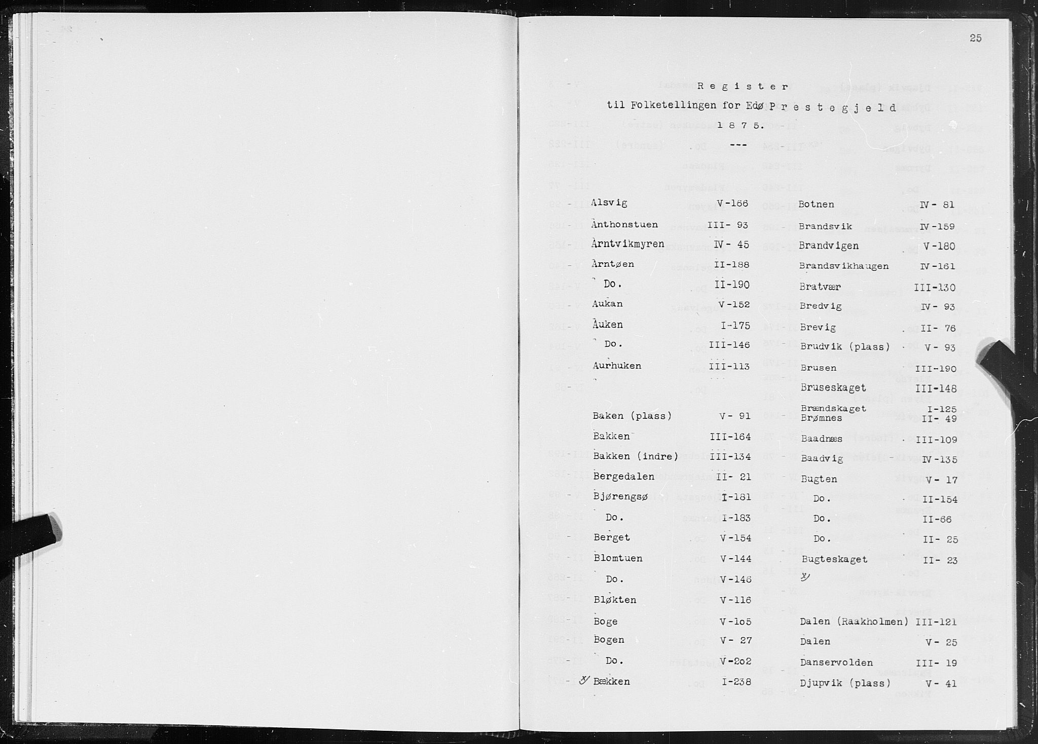 SAT, 1875 census for 1573P Edøy, 1875, p. 25