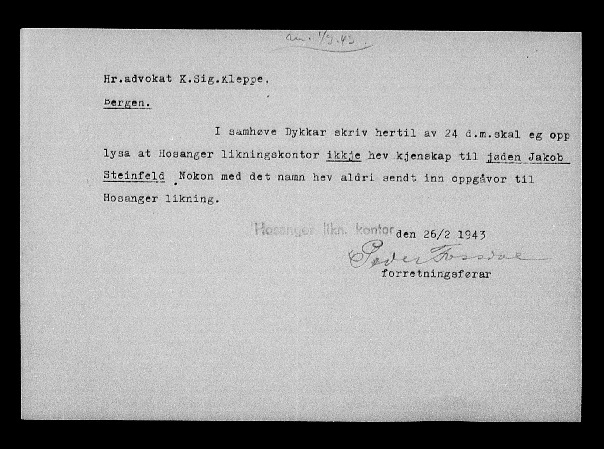 Justisdepartementet, Tilbakeføringskontoret for inndratte formuer, AV/RA-S-1564/H/Hc/Hcd/L1007: --, 1945-1947, p. 293