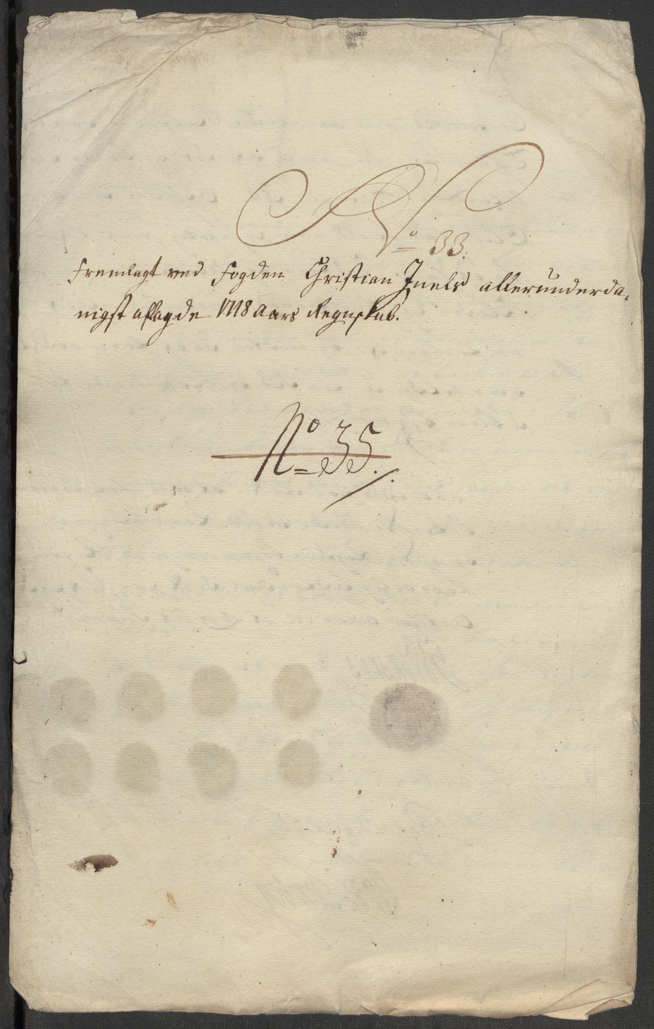 Rentekammeret inntil 1814, Reviderte regnskaper, Fogderegnskap, AV/RA-EA-4092/R13/L0857: Fogderegnskap Solør, Odal og Østerdal, 1718, p. 316