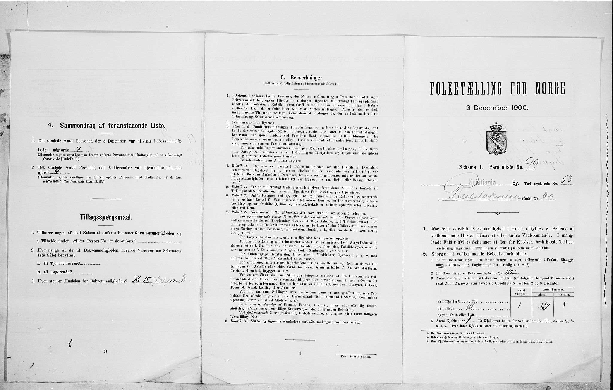 SAO, 1900 census for Kristiania, 1900, p. 77179