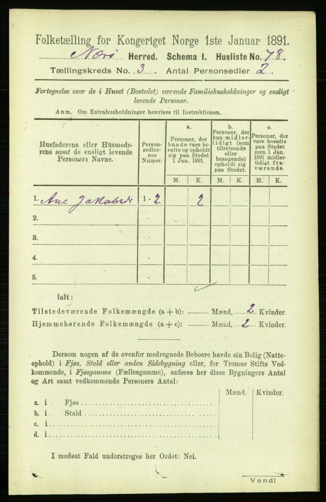 RA, 1891 census for 1751 Nærøy, 1891, p. 1294