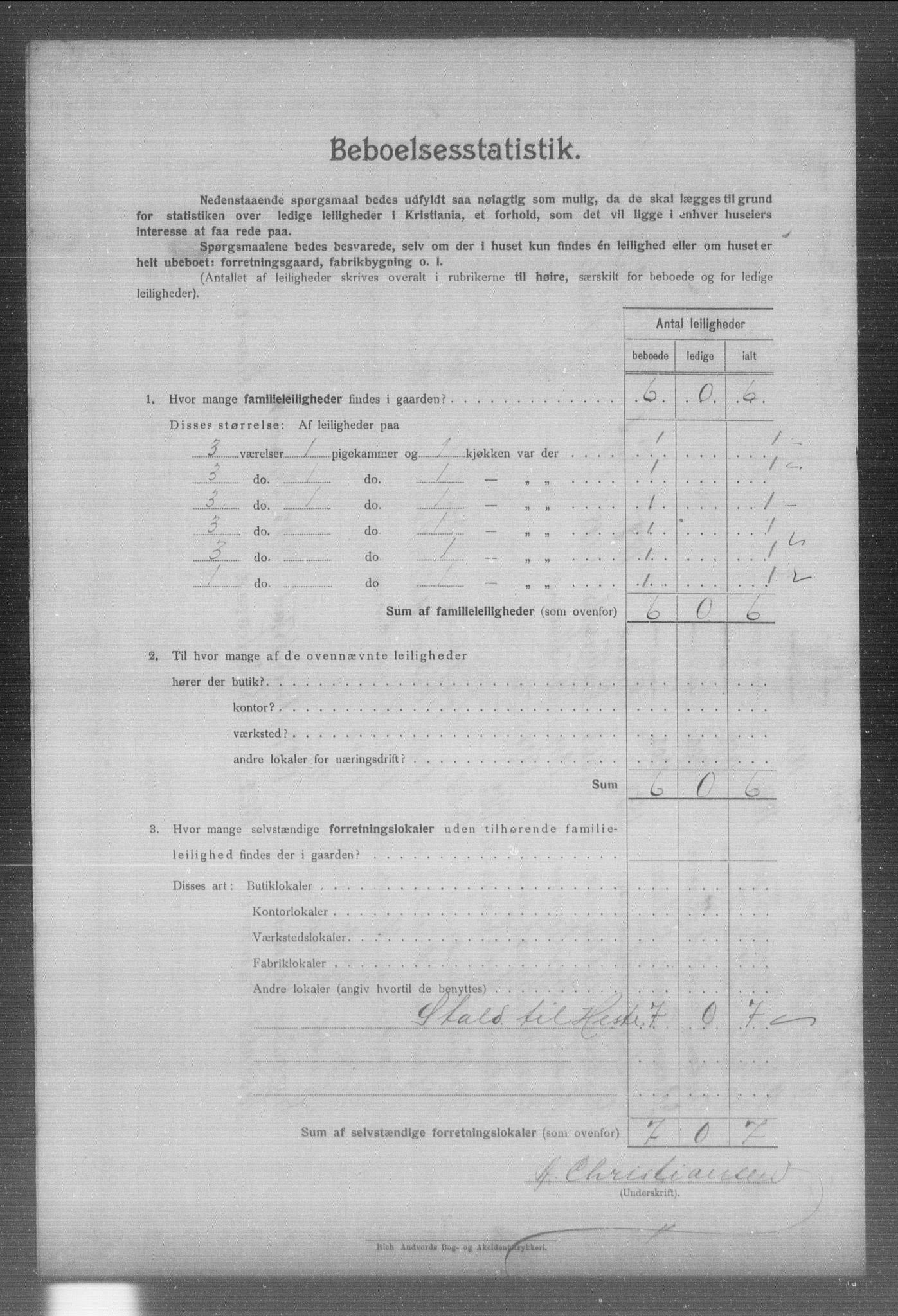 OBA, Municipal Census 1904 for Kristiania, 1904, p. 375