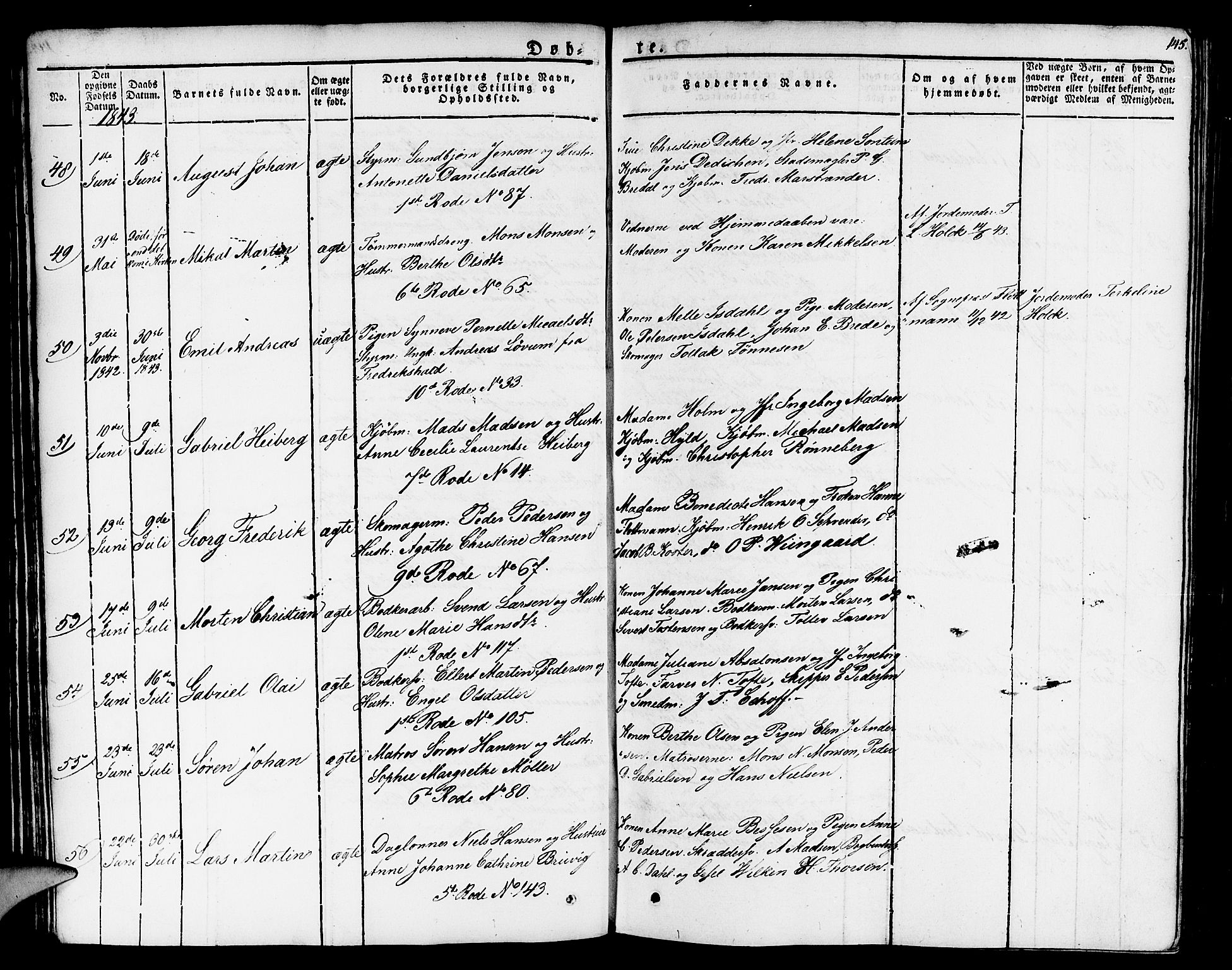 Nykirken Sokneprestembete, SAB/A-77101/H/Haa/L0012: Parish register (official) no. A 12, 1821-1844, p. 145