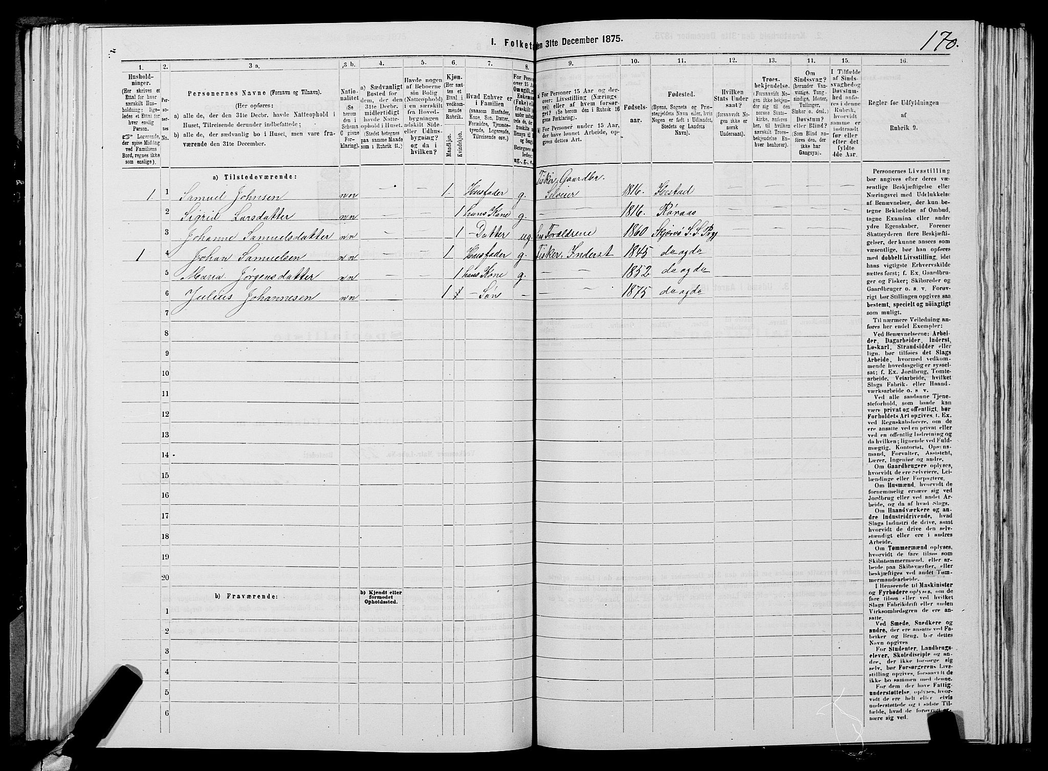 SATØ, 1875 census for 1941P Skjervøy, 1875, p. 6170