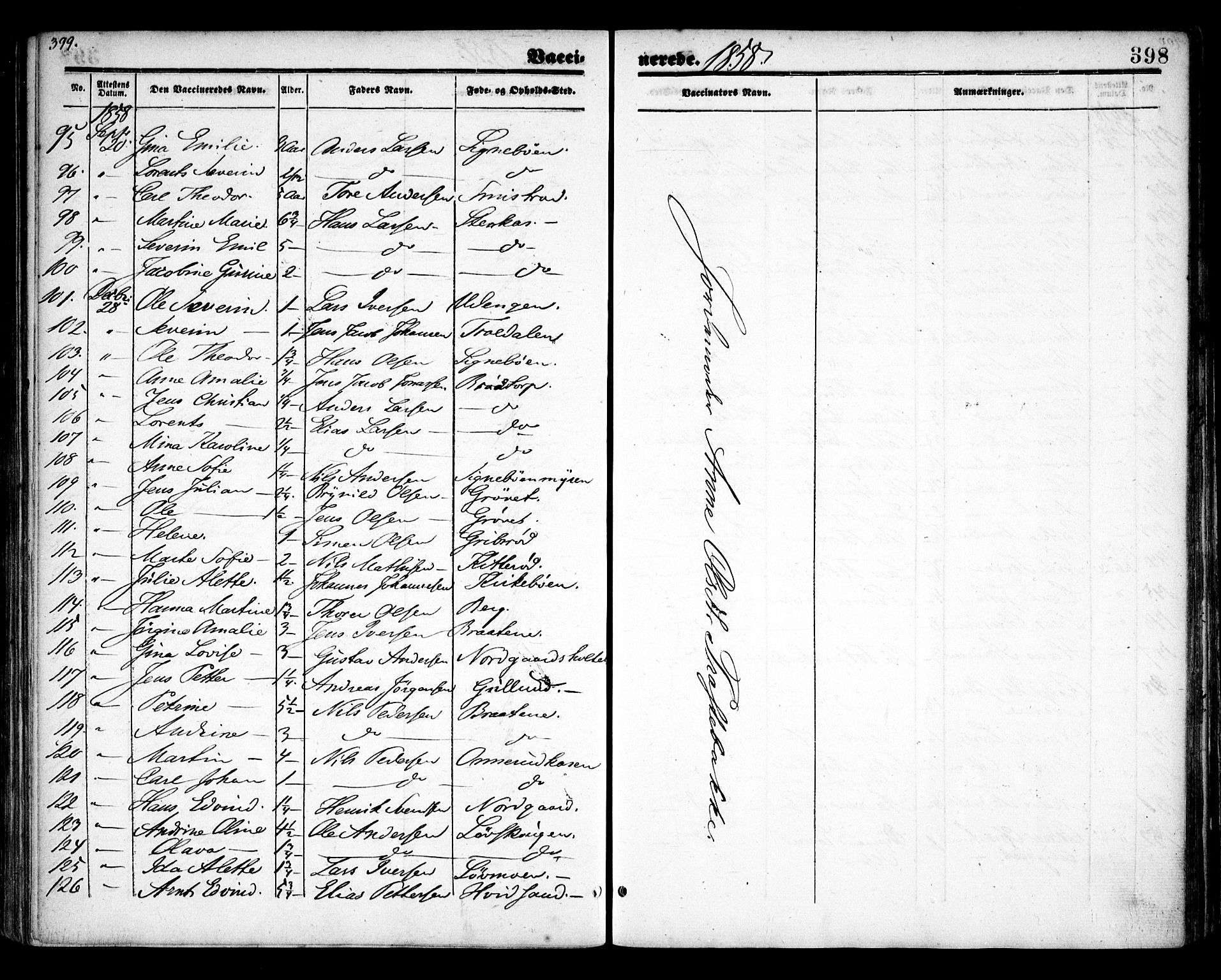 Idd prestekontor Kirkebøker, AV/SAO-A-10911/F/Fc/L0004b: Parish register (official) no. III 4B, 1848-1860, p. 398