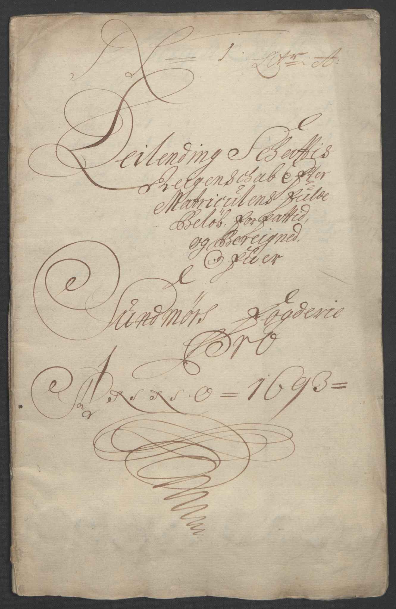 Rentekammeret inntil 1814, Reviderte regnskaper, Fogderegnskap, RA/EA-4092/R54/L3554: Fogderegnskap Sunnmøre, 1691-1693, p. 355
