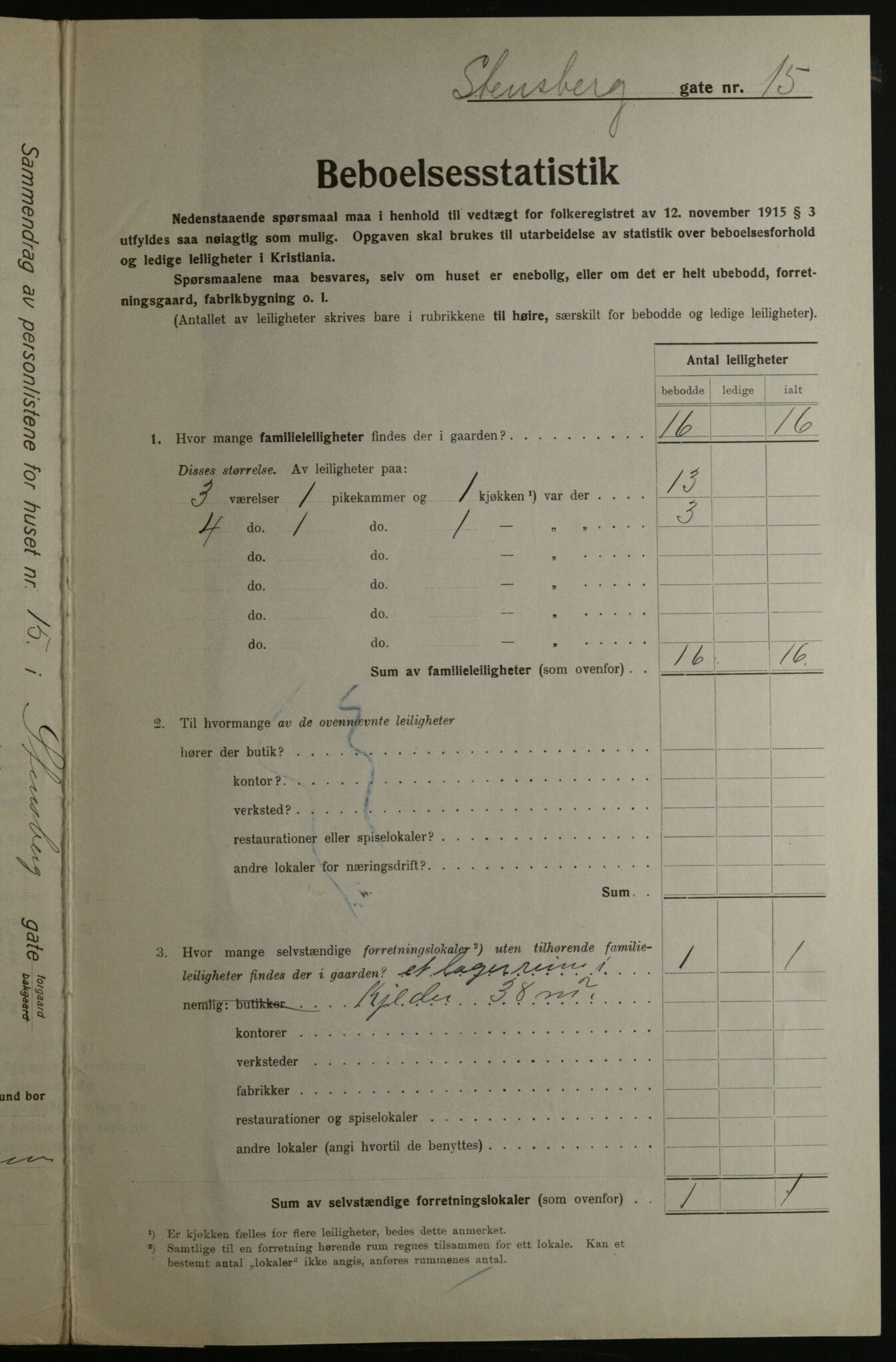 OBA, Municipal Census 1923 for Kristiania, 1923, p. 112104