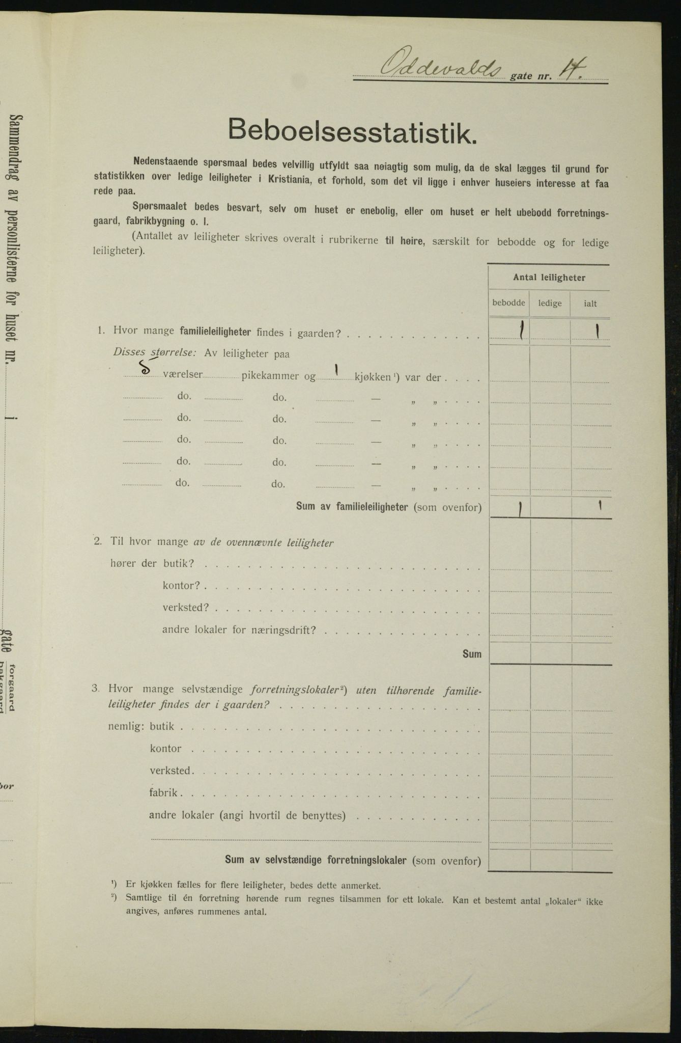 OBA, Municipal Census 1912 for Kristiania, 1912, p. 75169