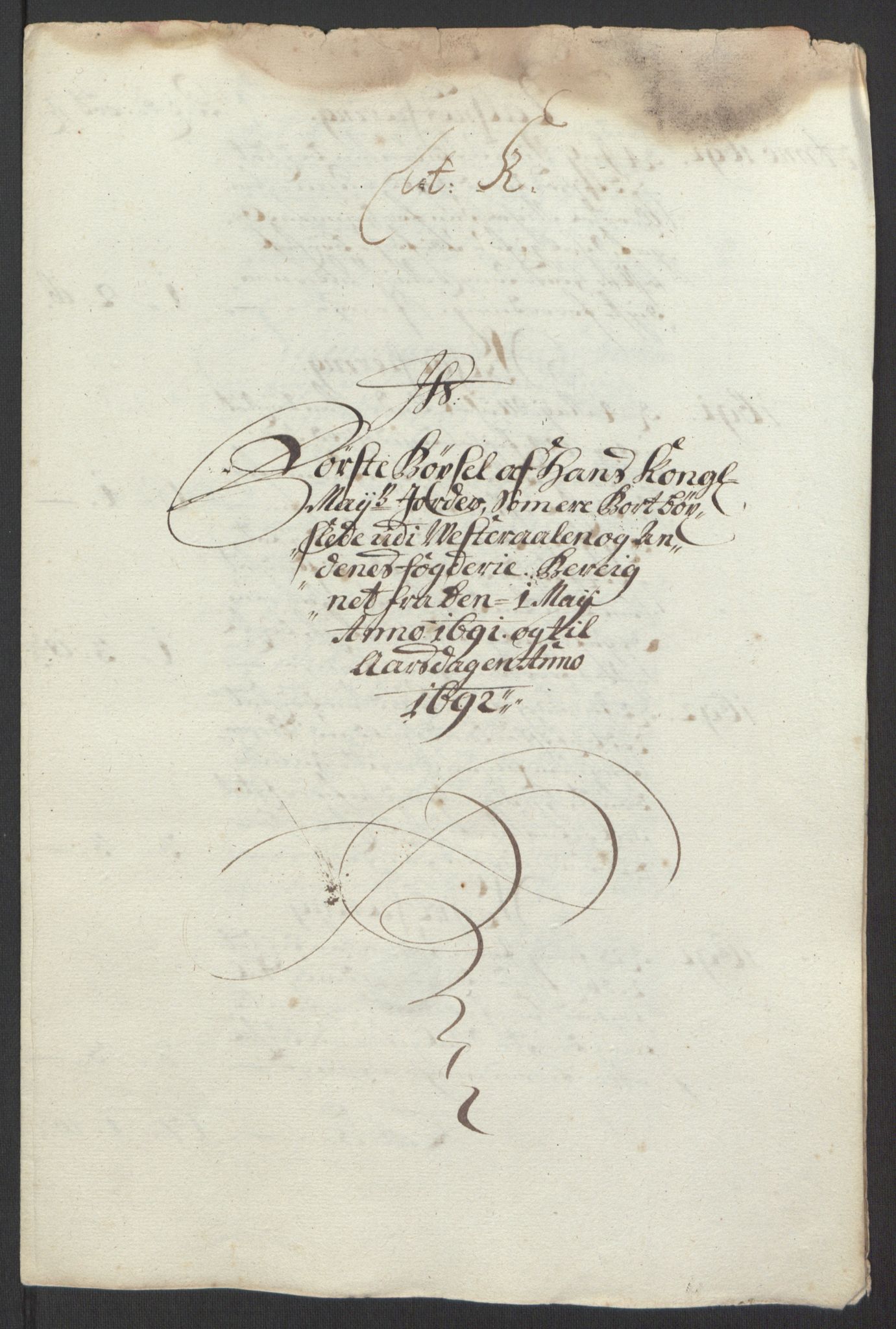 Rentekammeret inntil 1814, Reviderte regnskaper, Fogderegnskap, RA/EA-4092/R67/L4676: Fogderegnskap Vesterålen, Andenes og Lofoten, 1691-1693, p. 180