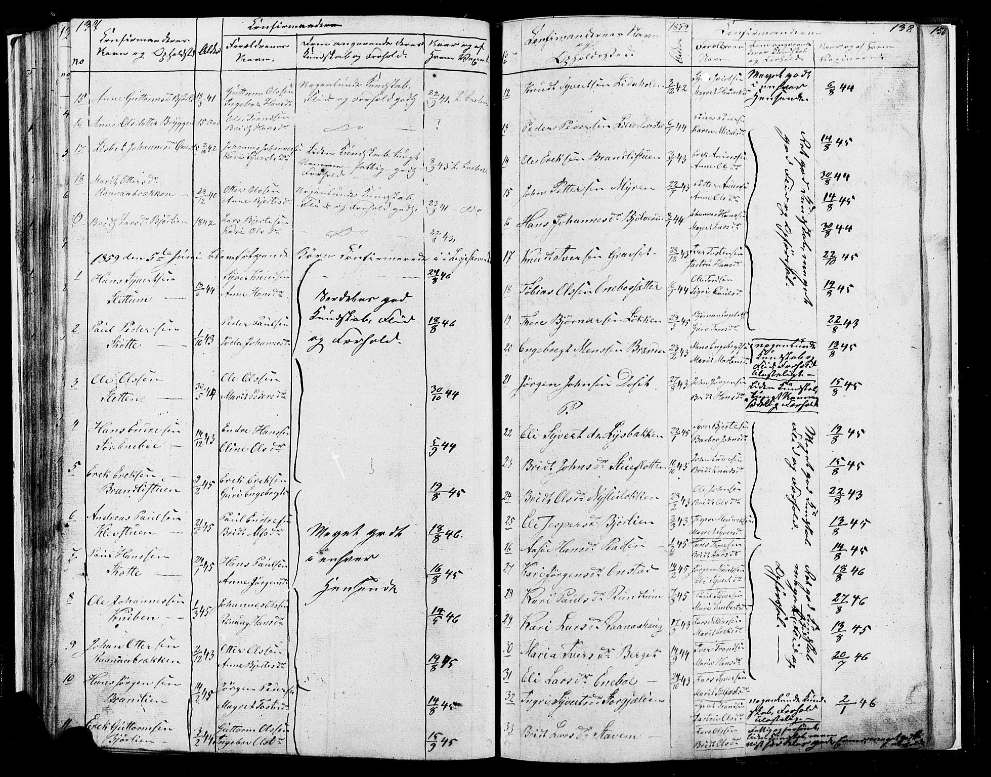 Lesja prestekontor, AV/SAH-PREST-068/H/Ha/Hab/L0004: Parish register (copy) no. 4, 1842-1871, p. 137-138