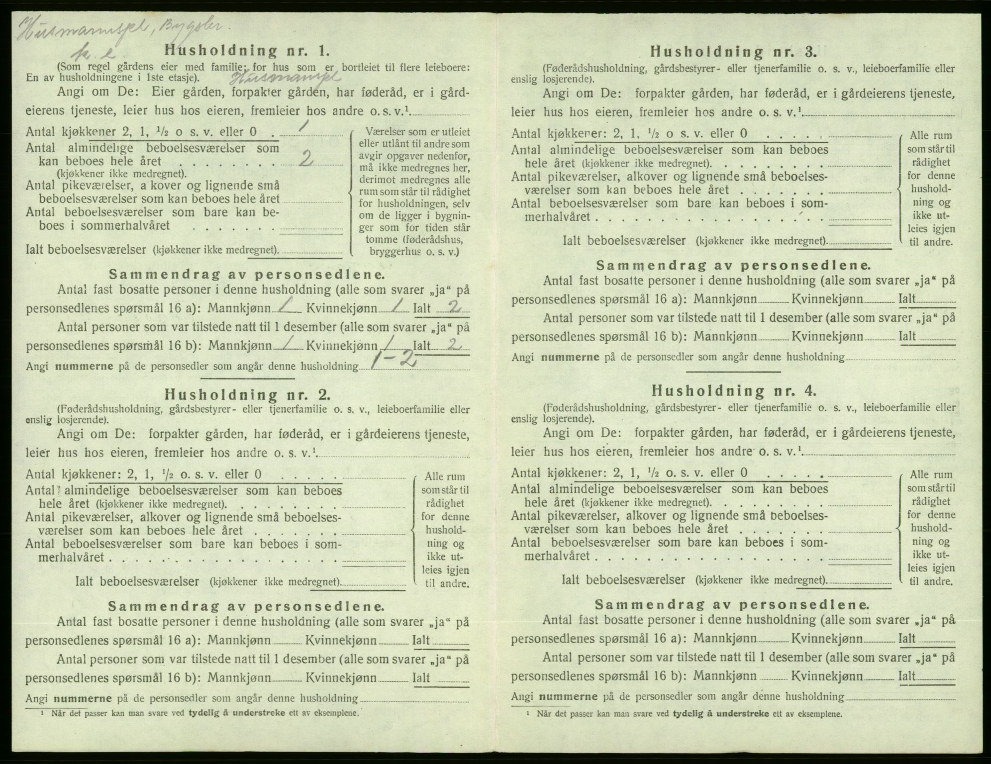 SAB, 1920 census for Etne, 1920, p. 714