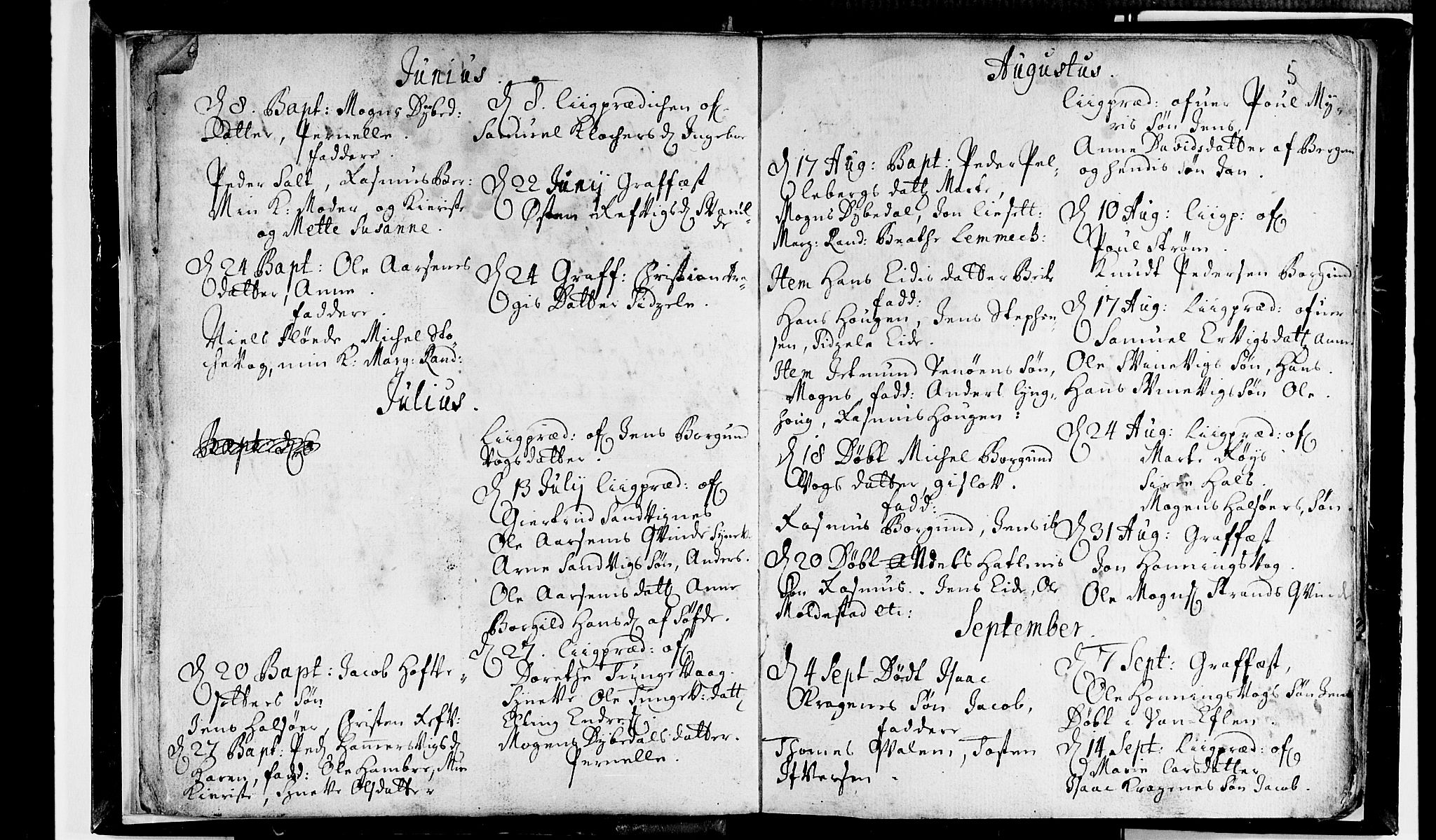 Selje sokneprestembete, AV/SAB-A-99938/H/Ha/Haa/Haaa: Parish register (official) no. A 2, 1704-1715, p. 5