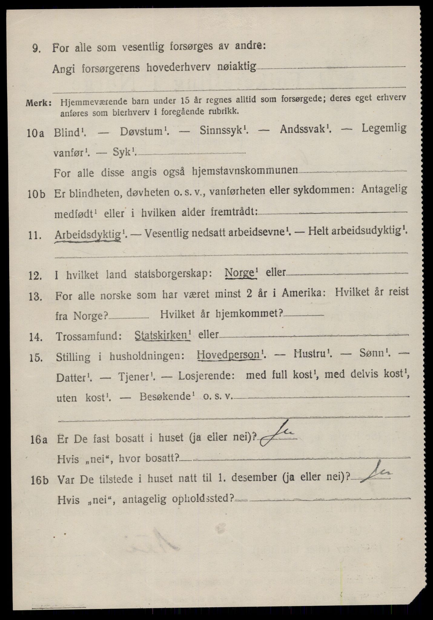 SAT, 1920 census for Voll, 1920, p. 326