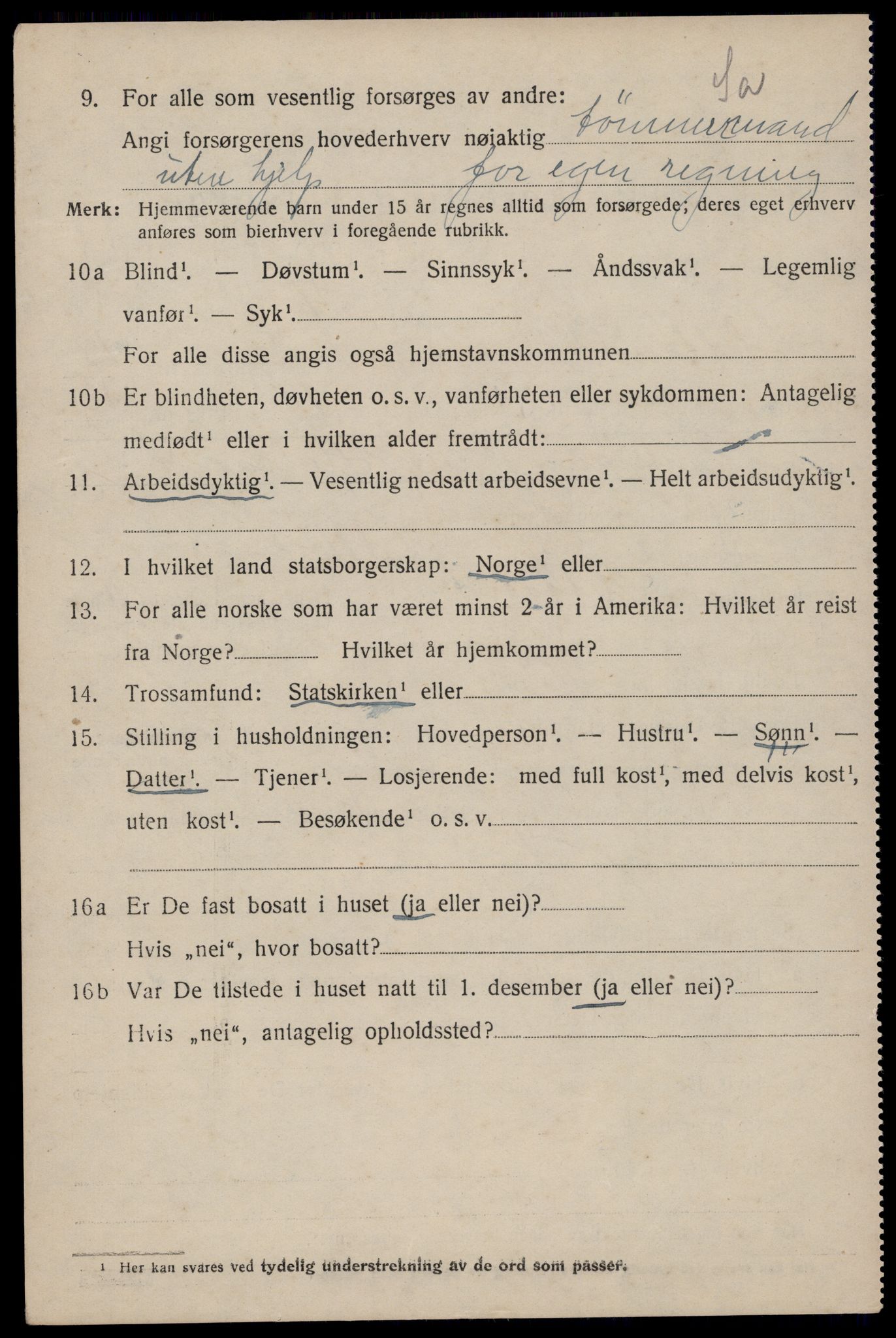 SAST, 1920 census for Hetland, 1920, p. 22204