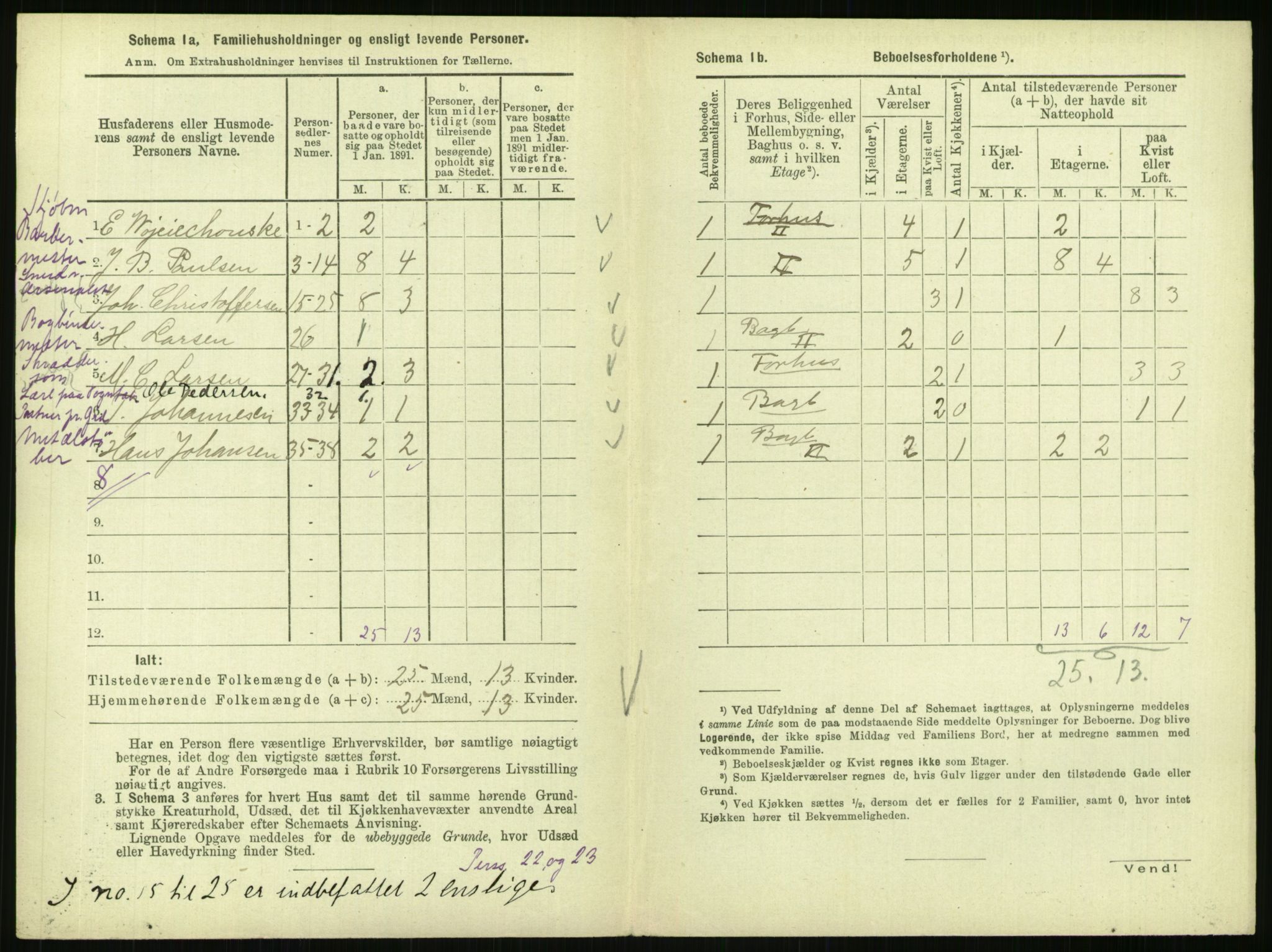 RA, 1891 census for 0301 Kristiania, 1891, p. 8912