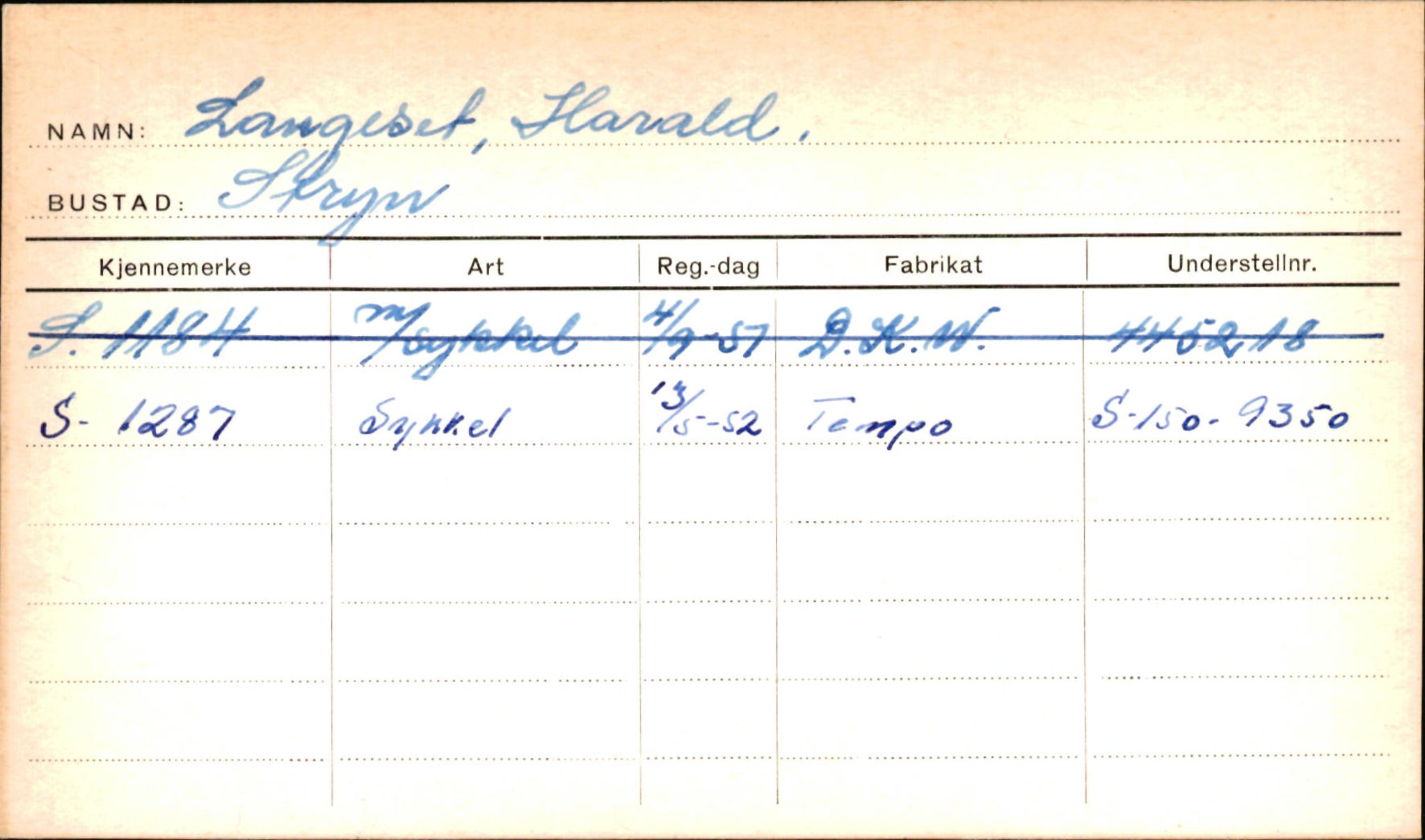 Statens vegvesen, Sogn og Fjordane vegkontor, AV/SAB-A-5301/4/F/L0001B: Eigarregister Fjordane til 1.6.1961, 1930-1961, p. 428