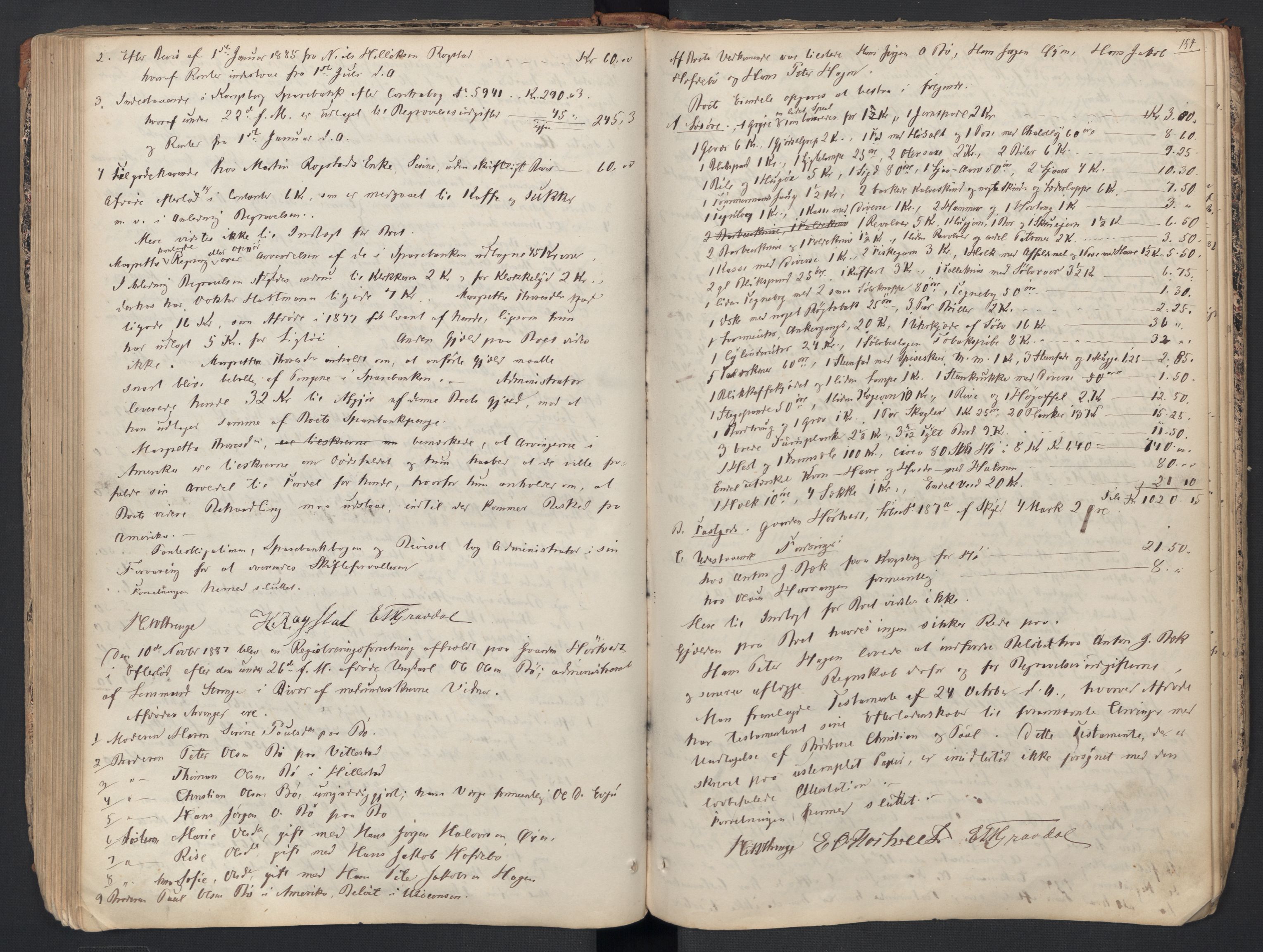 Øvre Sandsvær lensmannskontor, AV/SAKO-A-514/H/Hb/L0001: Registreringsprotokoll, 1858-1887, p. 154