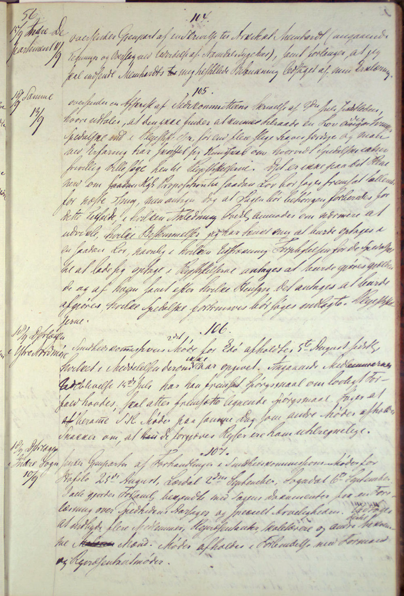 Lepraarkiver - Overlegen for den spedalske sykdom, AV/SAB-A-61001/B.c/L0001: Journal, 1854-1859, p. 51