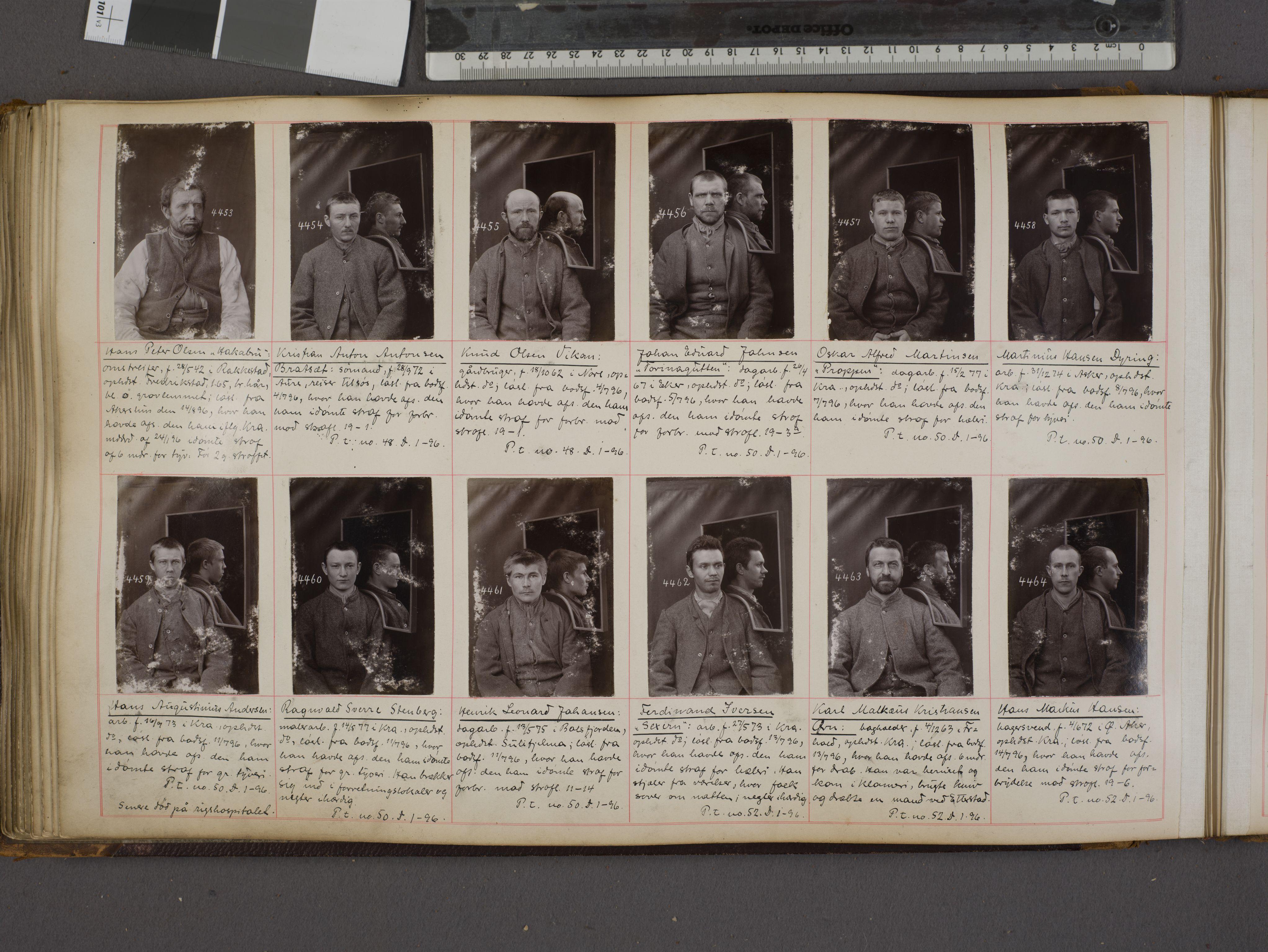 Oslo politikammer, Kriminalavdelingen, AV/SAO-A-11137/U/Ua/L0004: Forbryteralbum, 1895-1897, p. 36