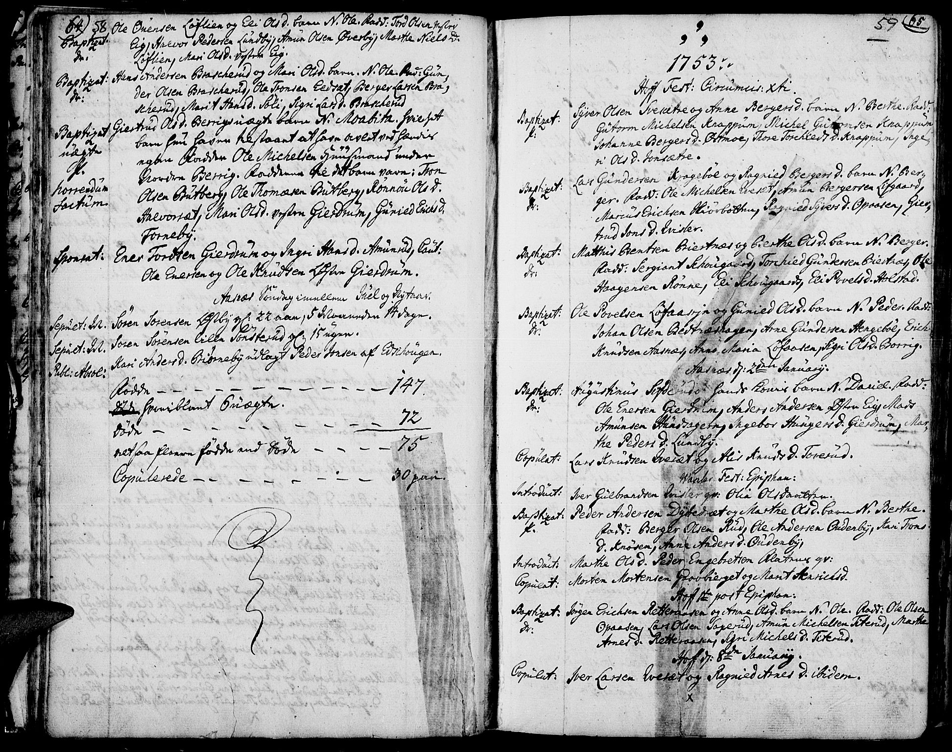 Hof prestekontor, SAH/PREST-038/H/Ha/Haa/L0003: Parish register (official) no. 3, 1750-1789, p. 58-59