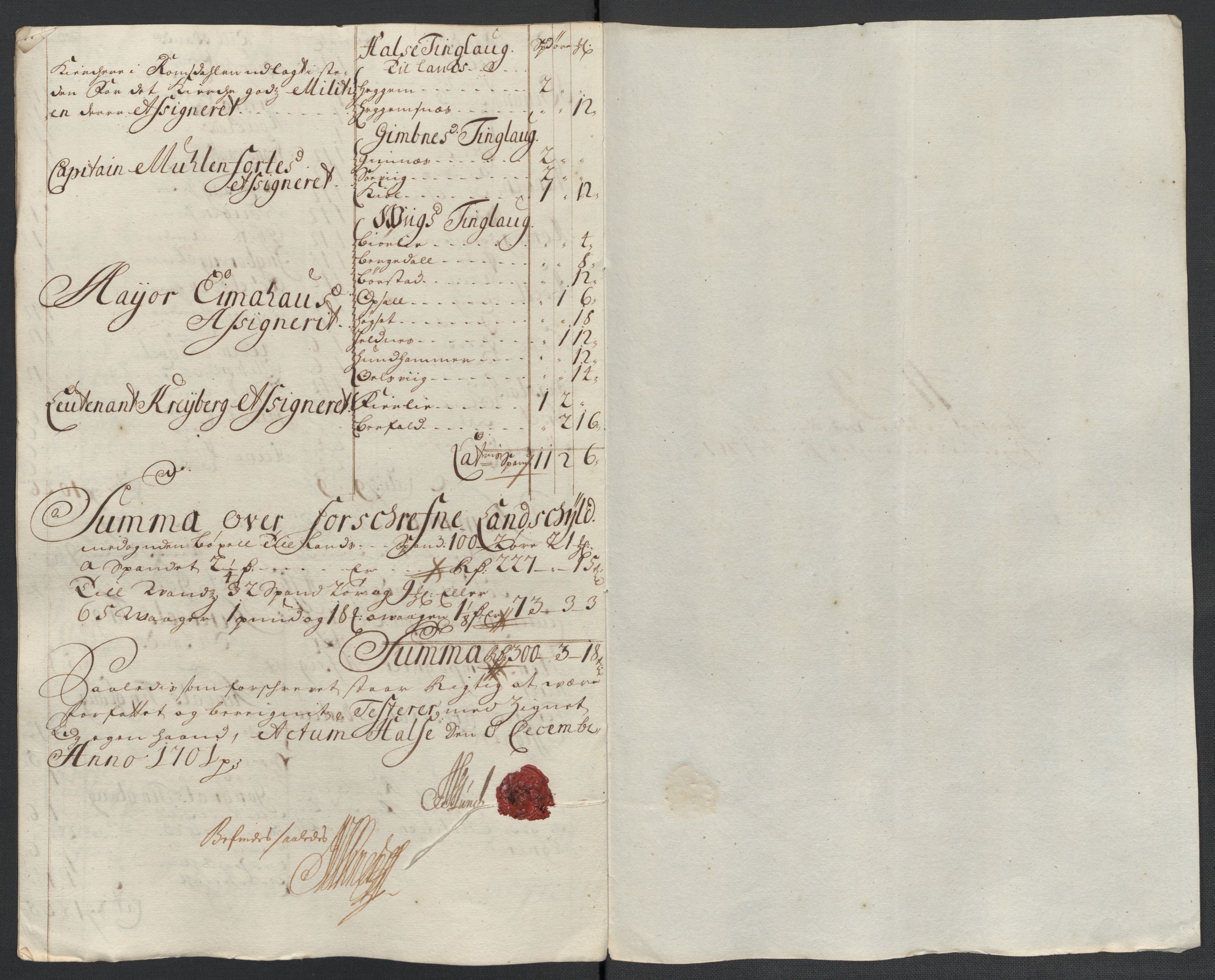 Rentekammeret inntil 1814, Reviderte regnskaper, Fogderegnskap, AV/RA-EA-4092/R56/L3739: Fogderegnskap Nordmøre, 1700-1702, p. 245