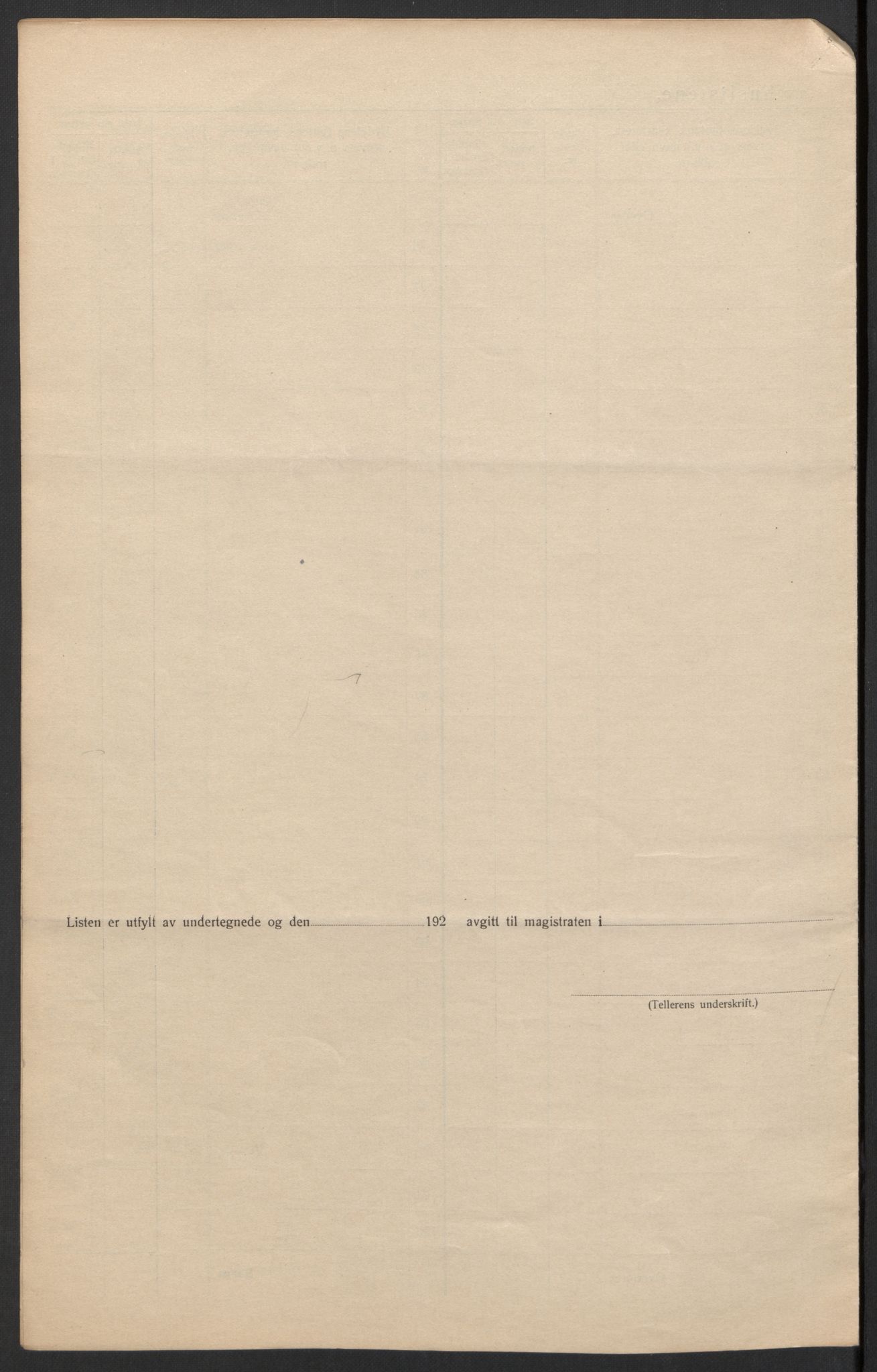 SAH, 1920 census for Lillehammer, 1920, p. 36