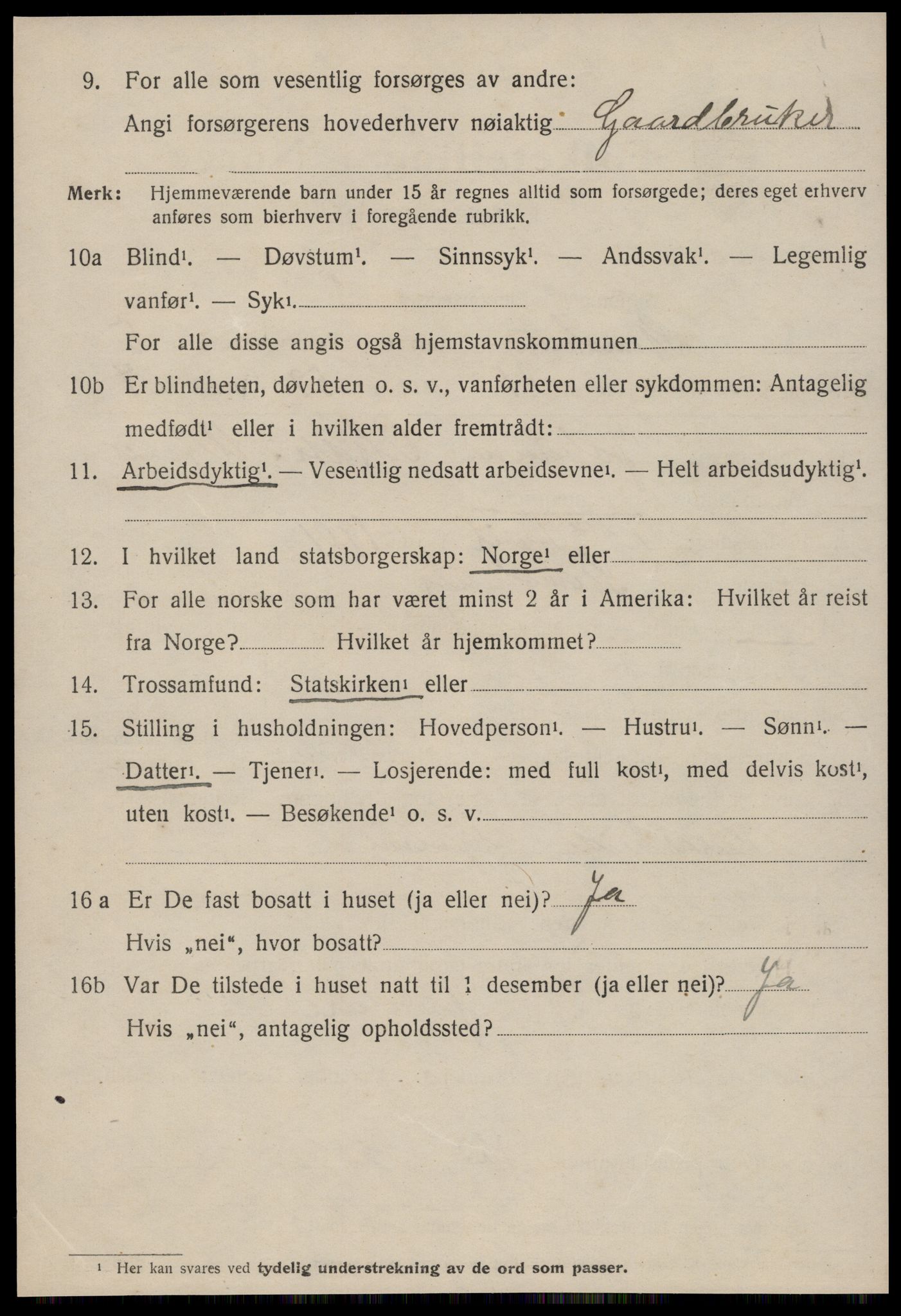 SAT, 1920 census for Stemshaug, 1920, p. 1897