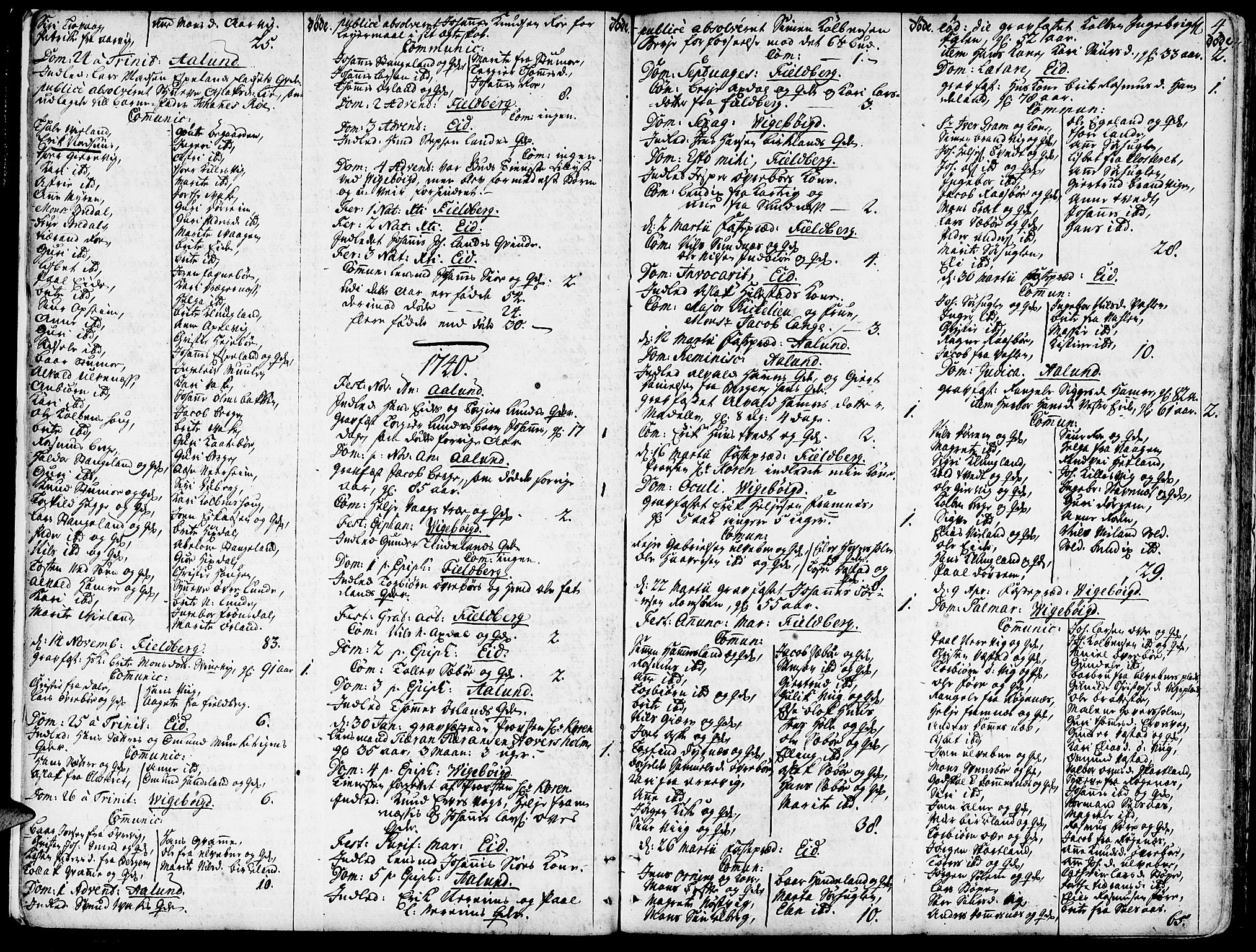 Fjelberg sokneprestembete, SAB/A-75201/H/Haa: Parish register (official) no. A 1, 1739-1759, p. 4