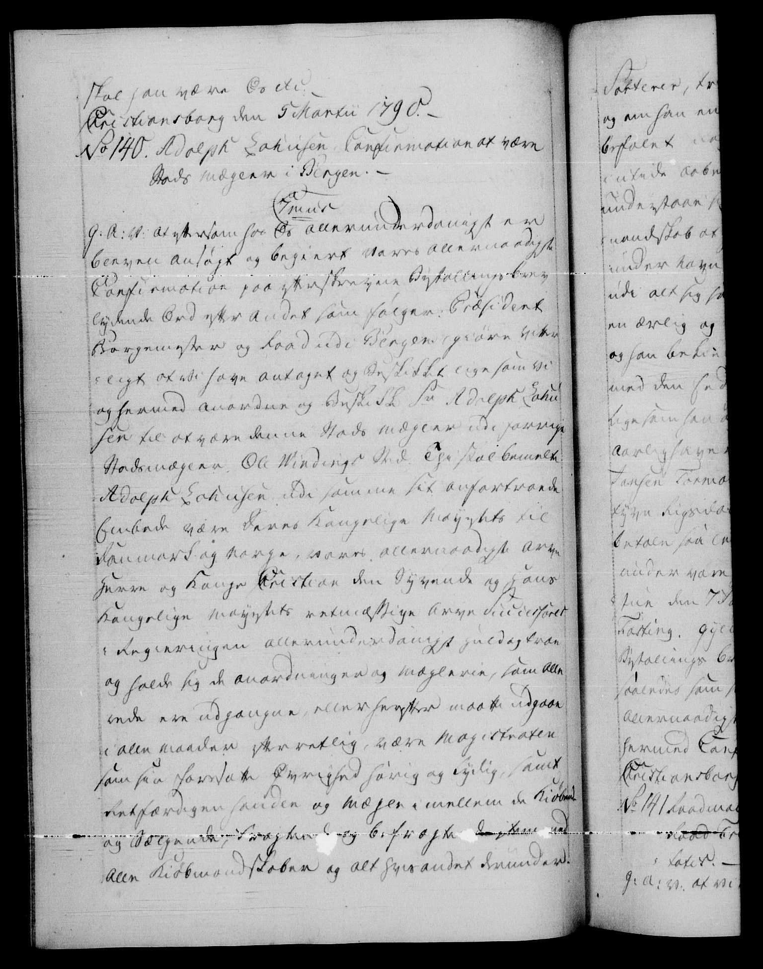 Danske Kanselli 1572-1799, AV/RA-EA-3023/F/Fc/Fca/Fcaa/L0053: Norske registre, 1790-1791, p. 86b