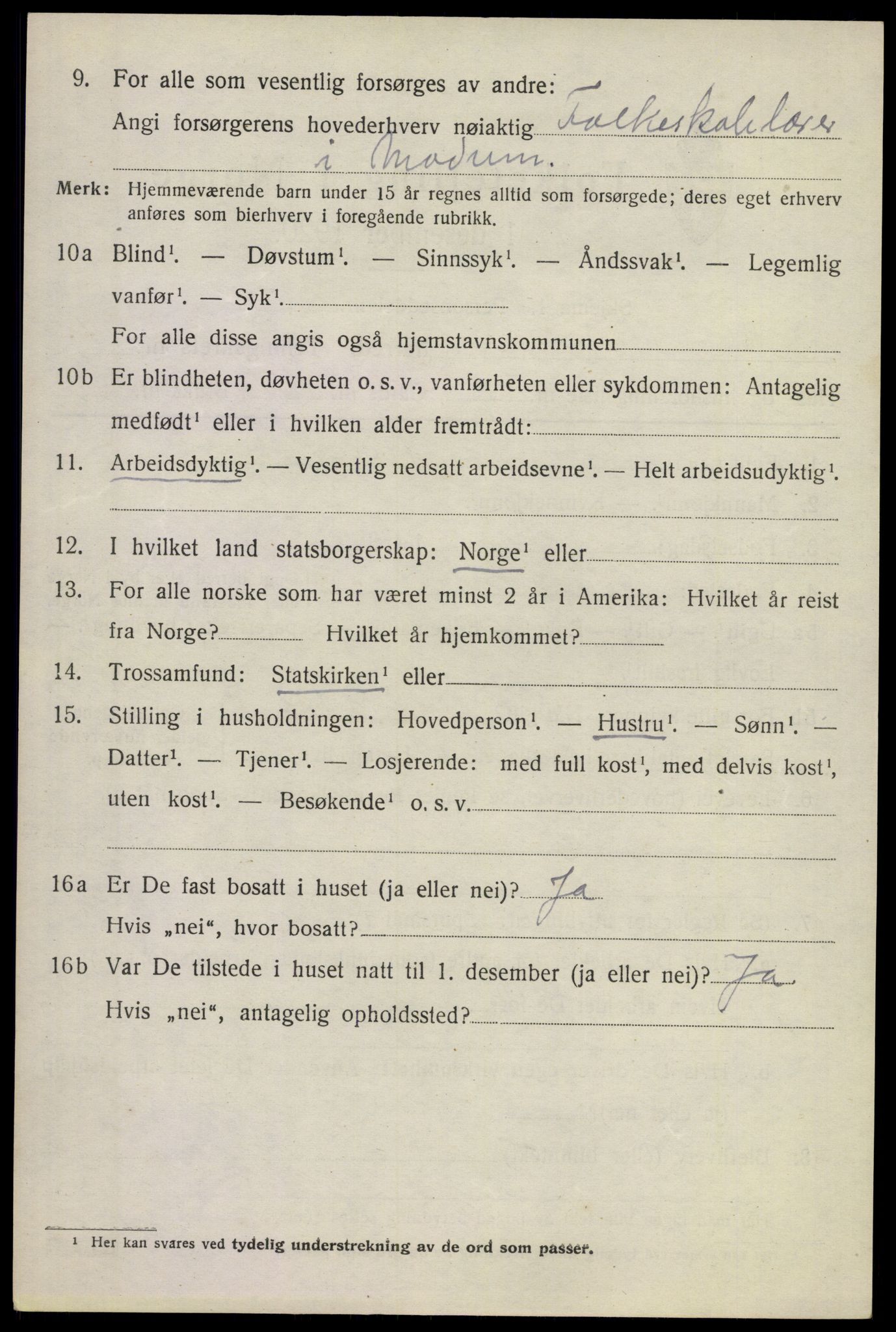 SAKO, 1920 census for Modum, 1920, p. 21672