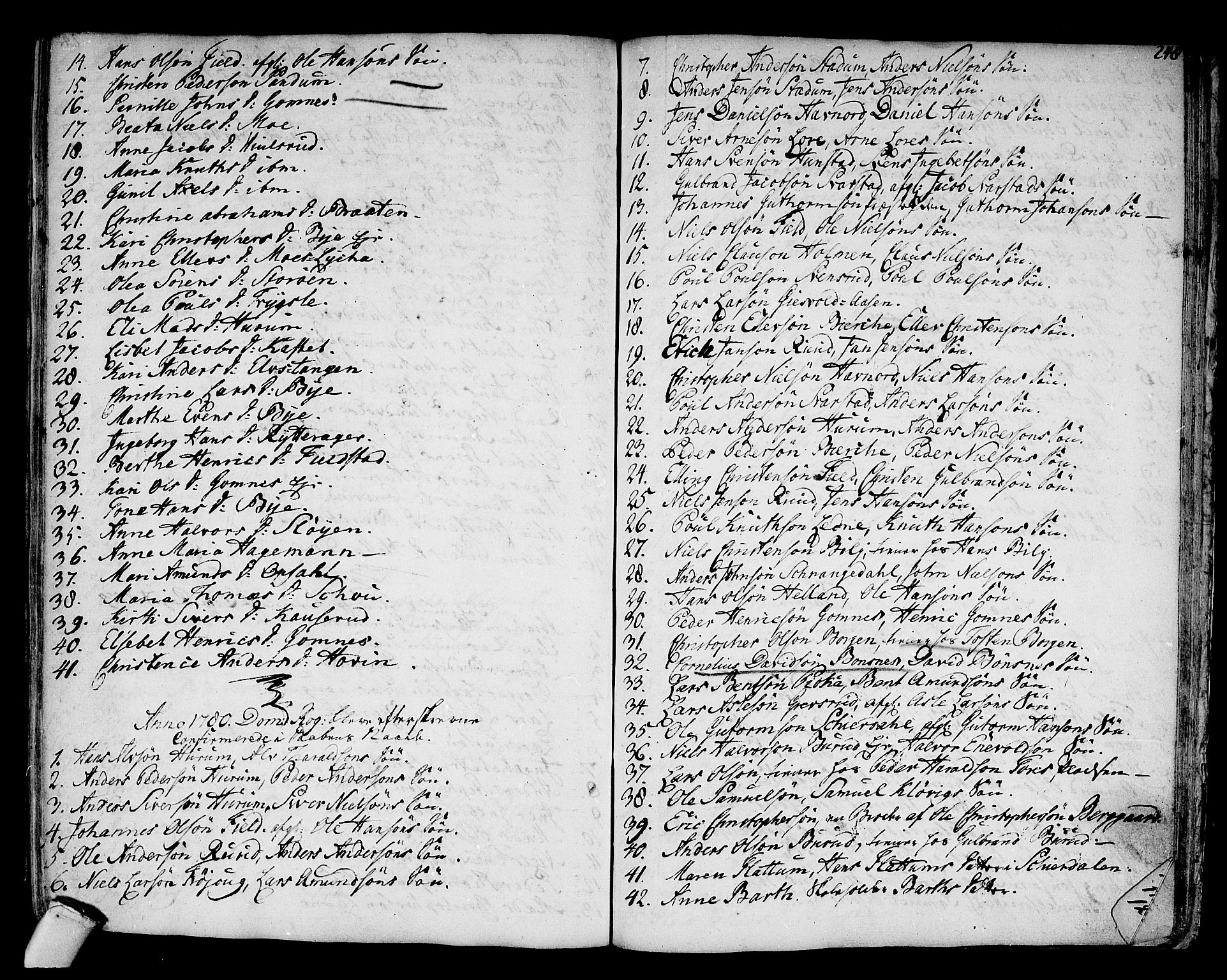 Hole kirkebøker, SAKO/A-228/F/Fa/L0002: Parish register (official) no. I 2, 1766-1814, p. 248