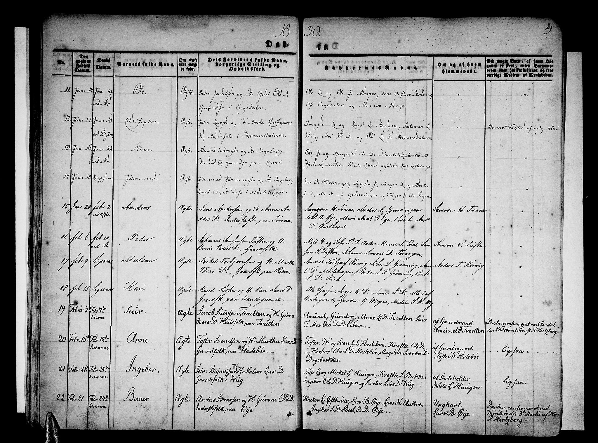 Strandebarm sokneprestembete, AV/SAB-A-78401/H/Haa: Parish register (official) no. A 6, 1826-1843, p. 29