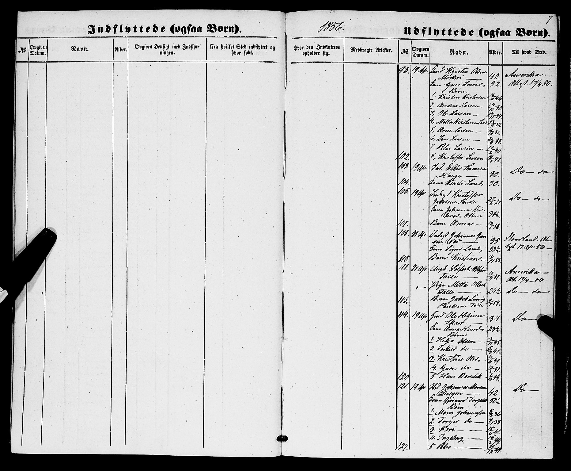 Luster sokneprestembete, AV/SAB-A-81101/H/Haa/Haaa/L0009: Parish register (official) no. A 9, 1856-1871, p. 7