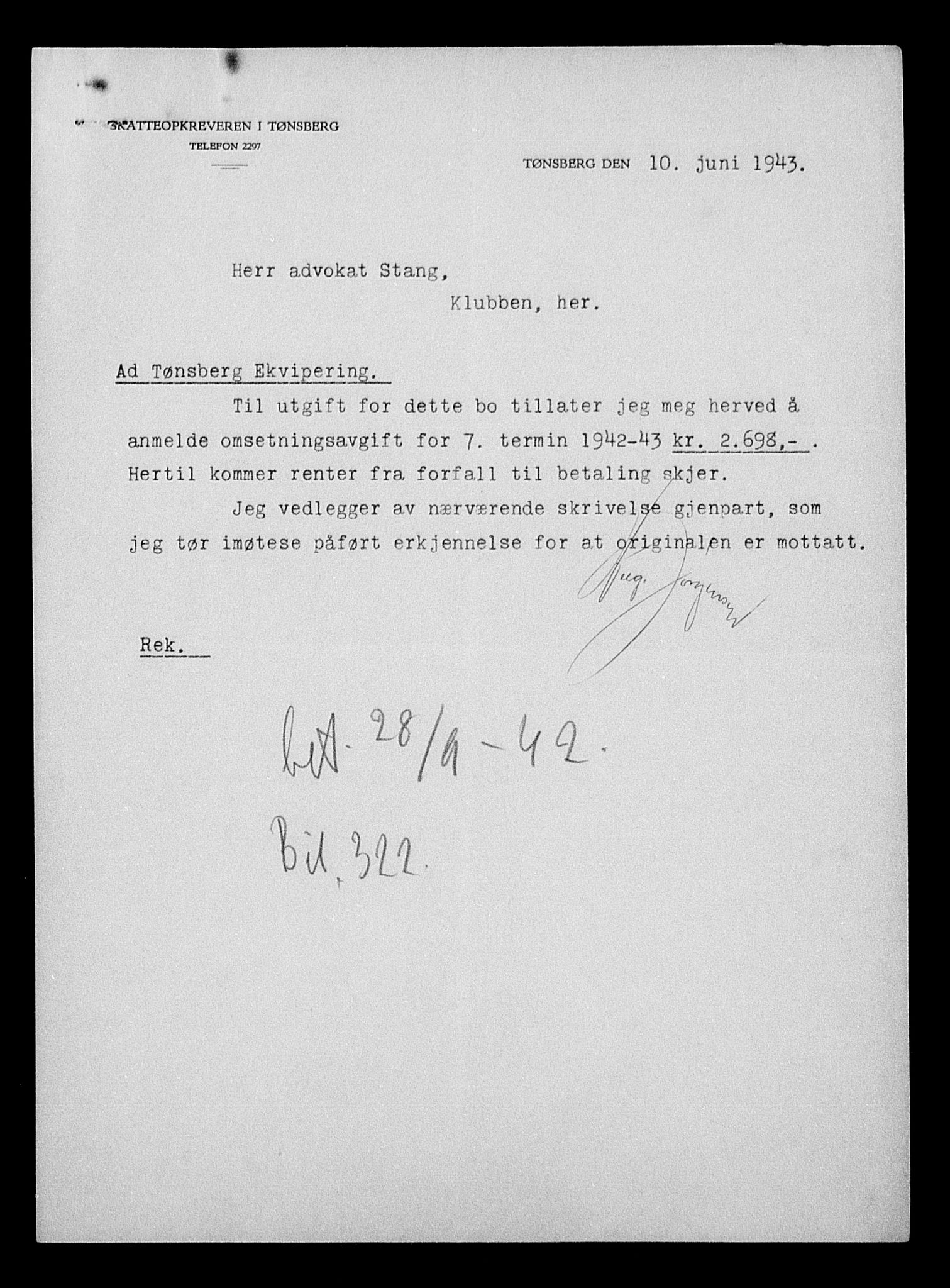 Justisdepartementet, Tilbakeføringskontoret for inndratte formuer, AV/RA-S-1564/H/Hc/Hcd/L1004: --, 1945-1947, p. 30