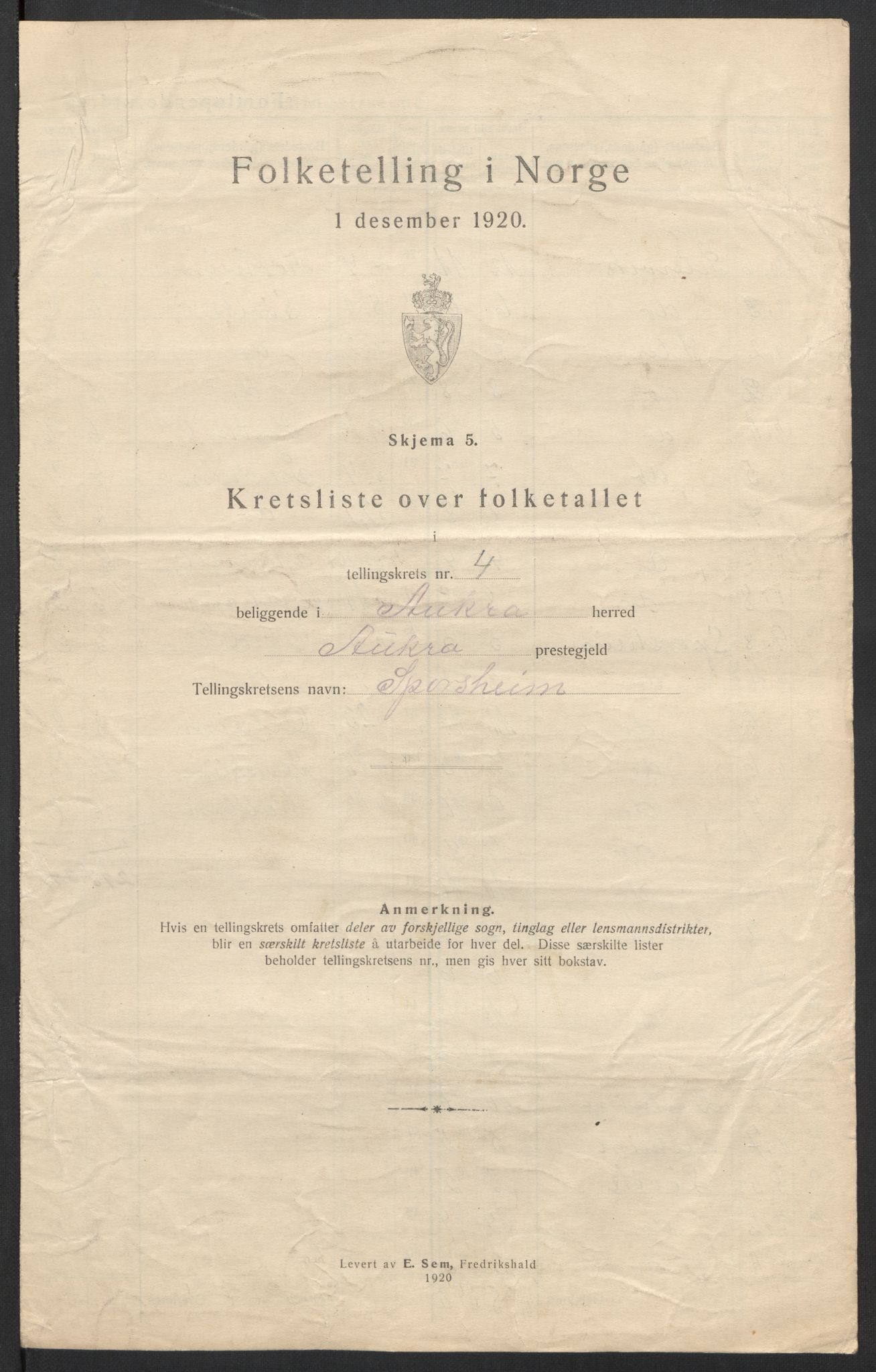 SAT, 1920 census for Aukra, 1920, p. 16