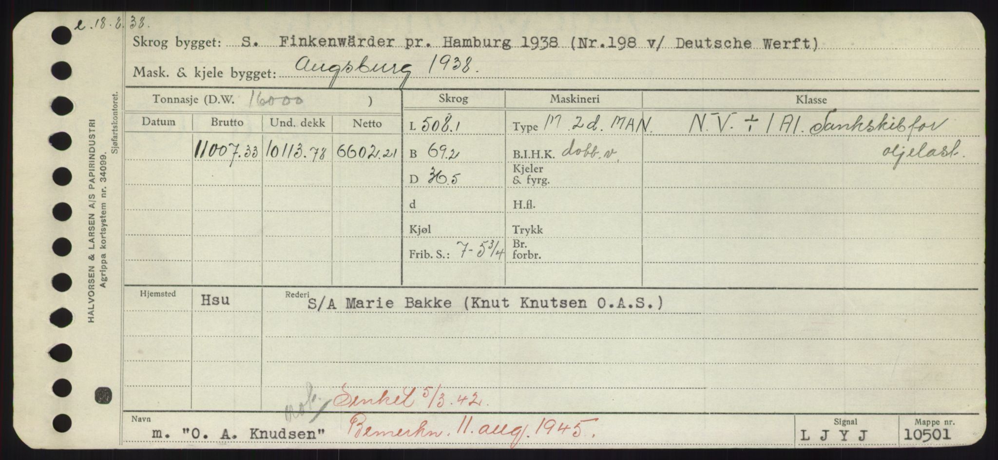 Sjøfartsdirektoratet med forløpere, Skipsmålingen, RA/S-1627/H/Hd/L0028: Fartøy, O, p. 3