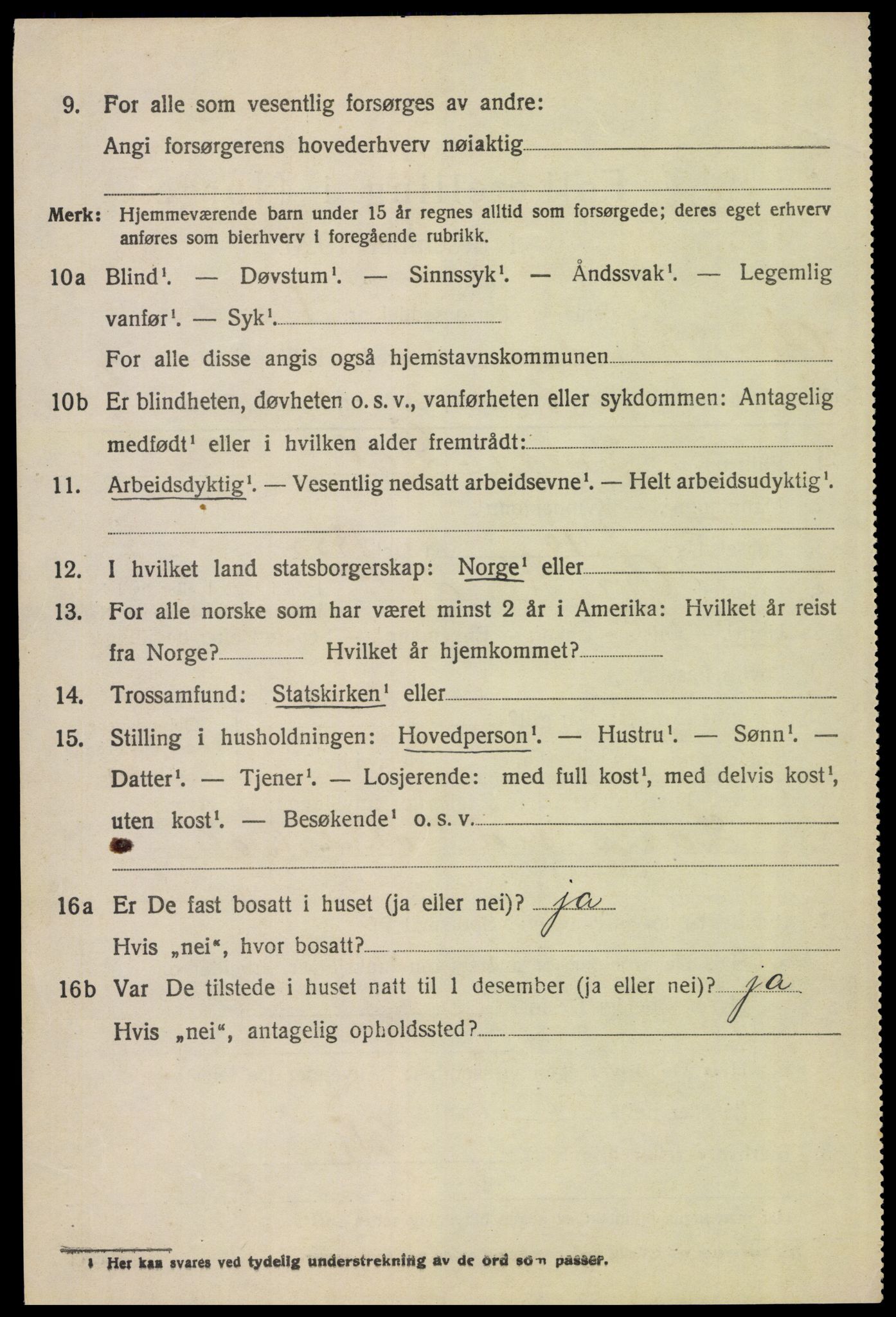 SAH, 1920 census for Øvre Rendal, 1920, p. 1298