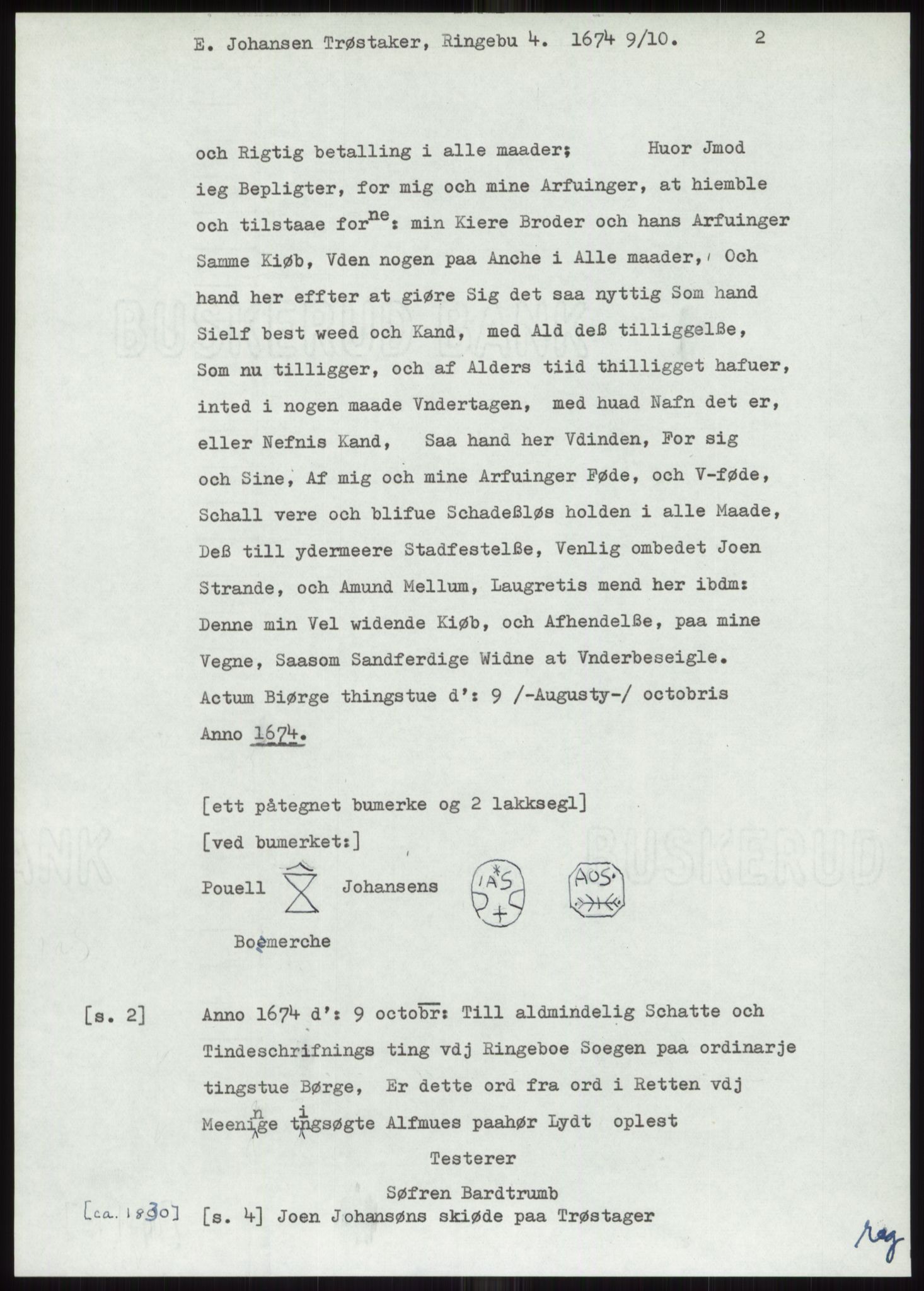 Samlinger til kildeutgivelse, Diplomavskriftsamlingen, AV/RA-EA-4053/H/Ha, p. 434