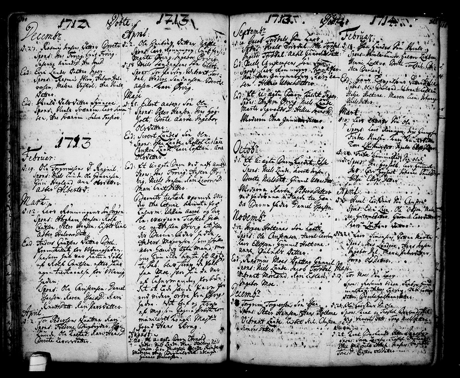 Sannidal kirkebøker, SAKO/A-296/F/Fa/L0001: Parish register (official) no. 1, 1702-1766, p. 108-109