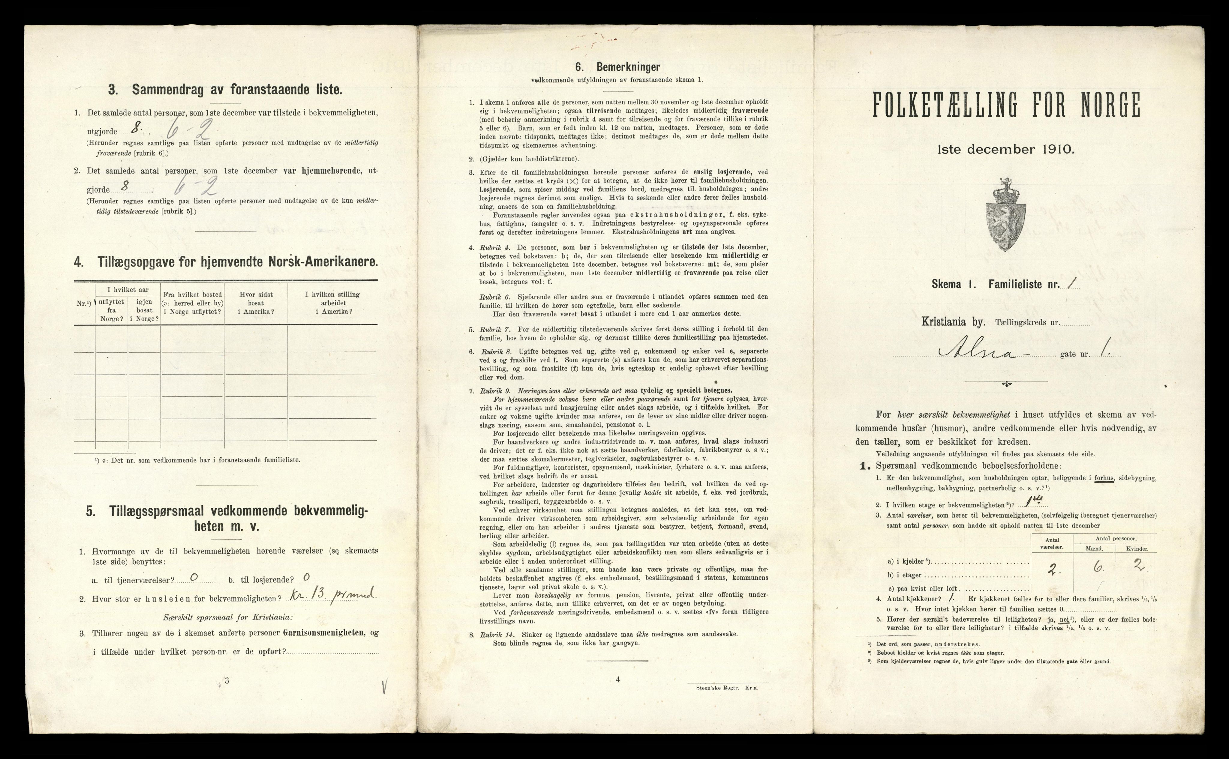 RA, 1910 census for Kristiania, 1910, p. 2113