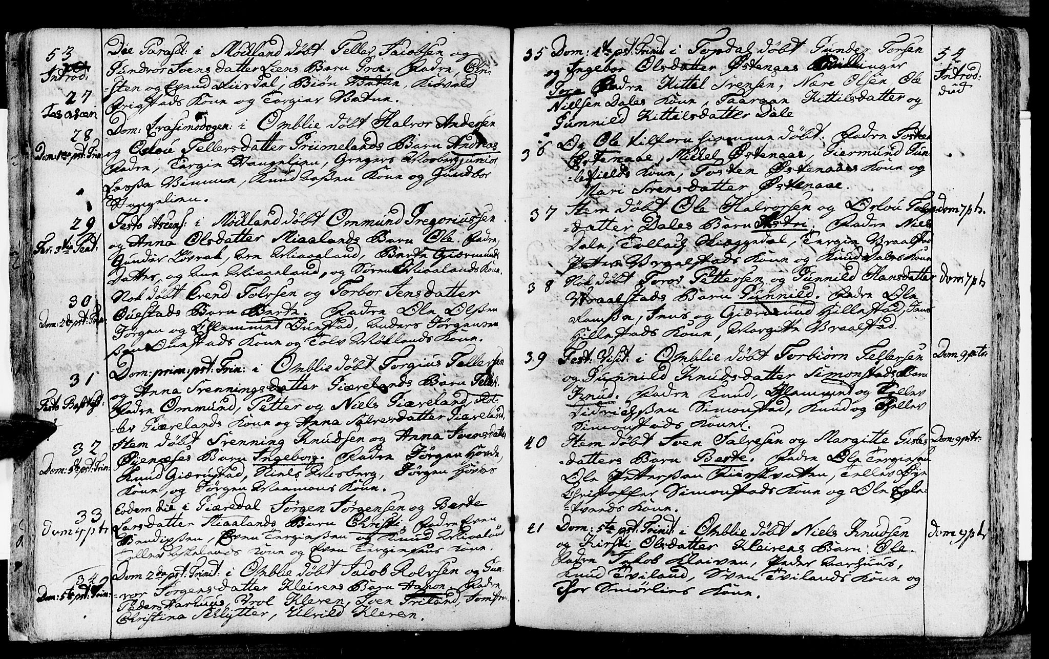 Åmli sokneprestkontor, AV/SAK-1111-0050/F/Fa/Fac/L0003: Parish register (official) no. A 3, 1756-1775, p. 54-55