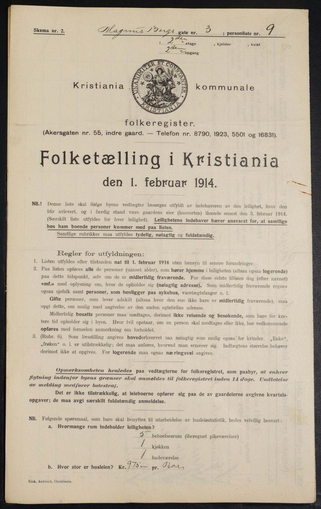 OBA, Municipal Census 1914 for Kristiania, 1914, p. 59038