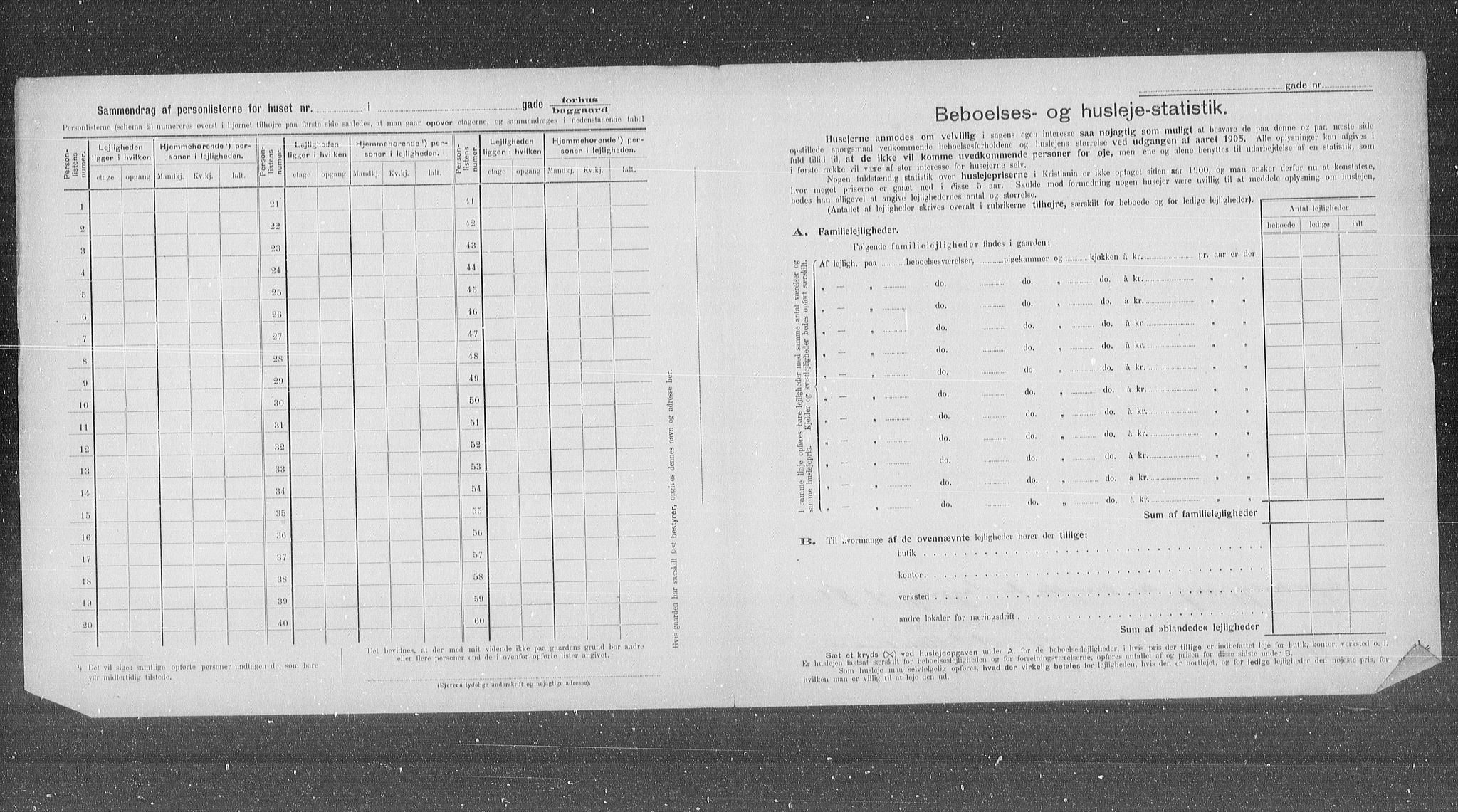 OBA, Municipal Census 1905 for Kristiania, 1905, p. 57347