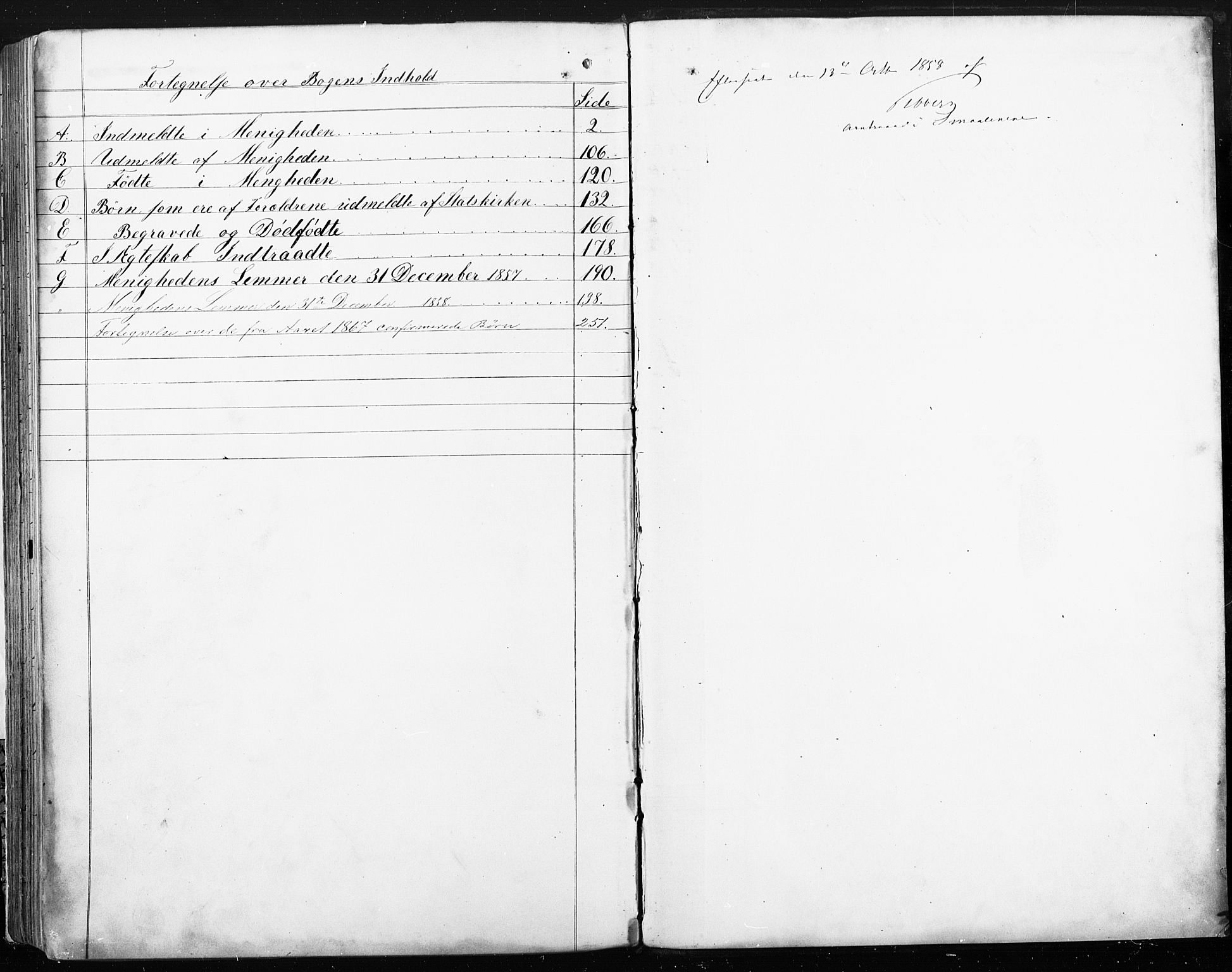 Sarpsborg metodistkirke, SAO/PAO-0233/A/L0001: Dissenter register no. 1, 1856-1875