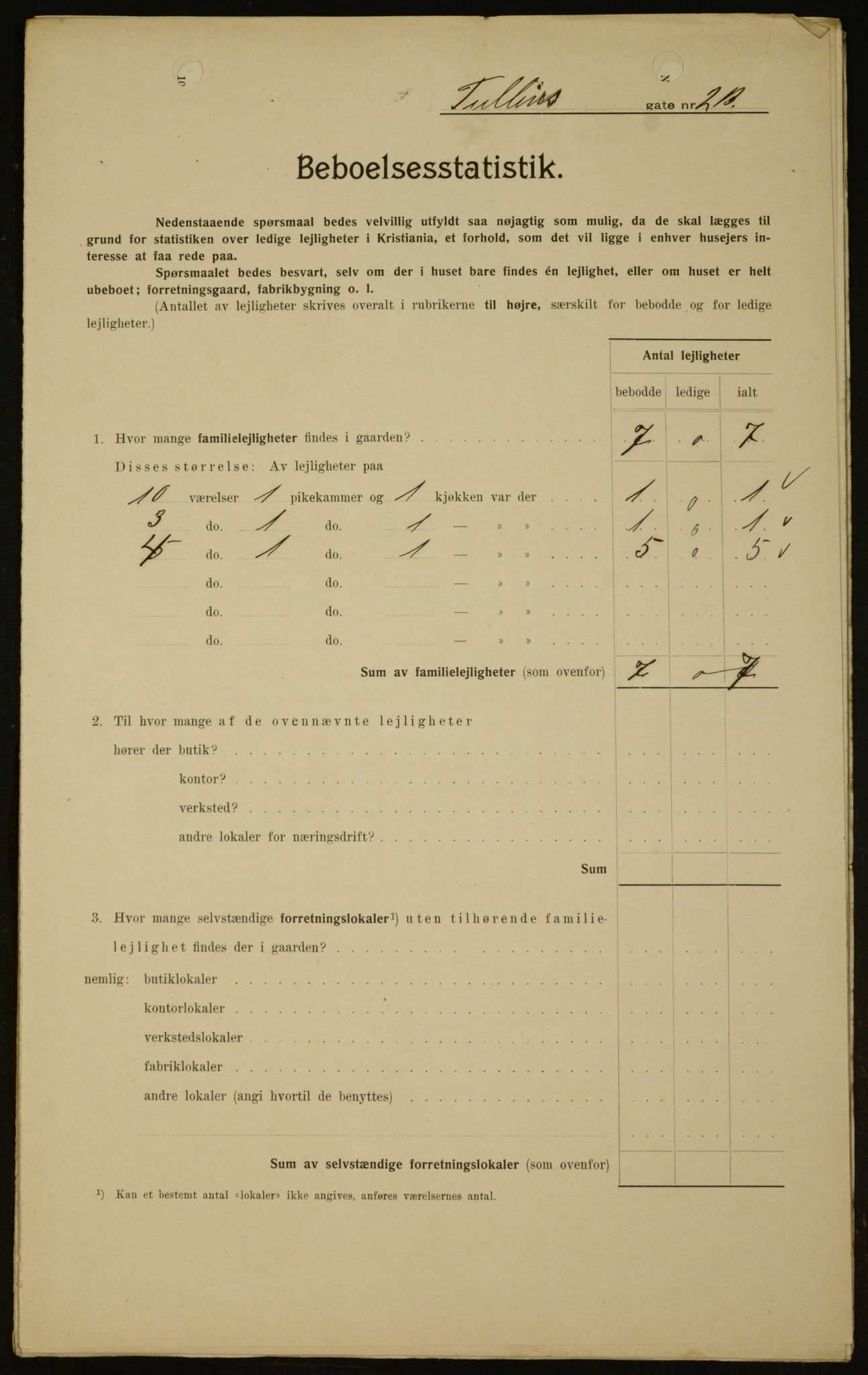 OBA, Municipal Census 1909 for Kristiania, 1909, p. 106392