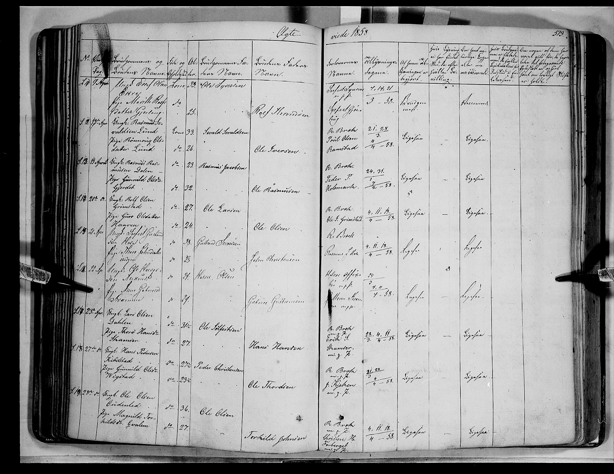 Lom prestekontor, AV/SAH-PREST-070/K/L0006: Parish register (official) no. 6B, 1837-1863, p. 513